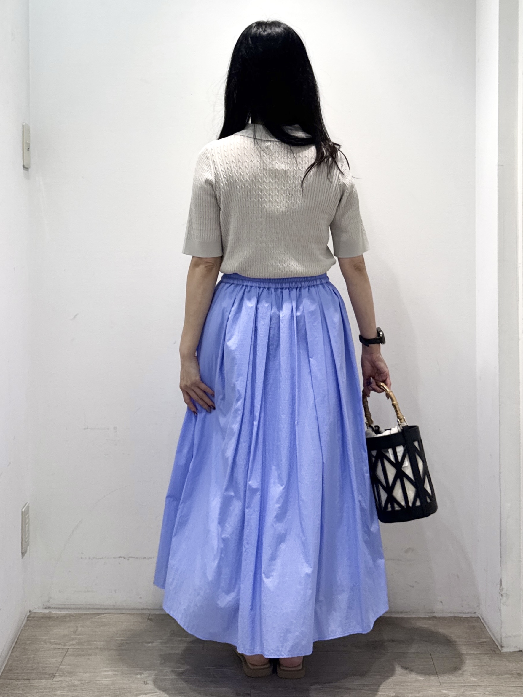 yuicciさんの「OPAQUE.CLIP｜【UV／接触冷感】ケーブルポロニット《洗濯機OK／抗ピル》」を使ったコーディネート