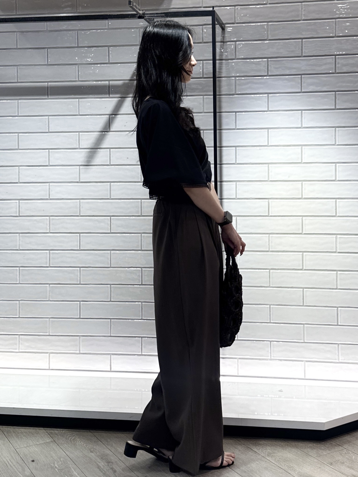 yuicciさんの「OPAQUE.CLIP｜袖口レースフレアスリーブカットソー【洗濯機OK】」を使ったコーディネート