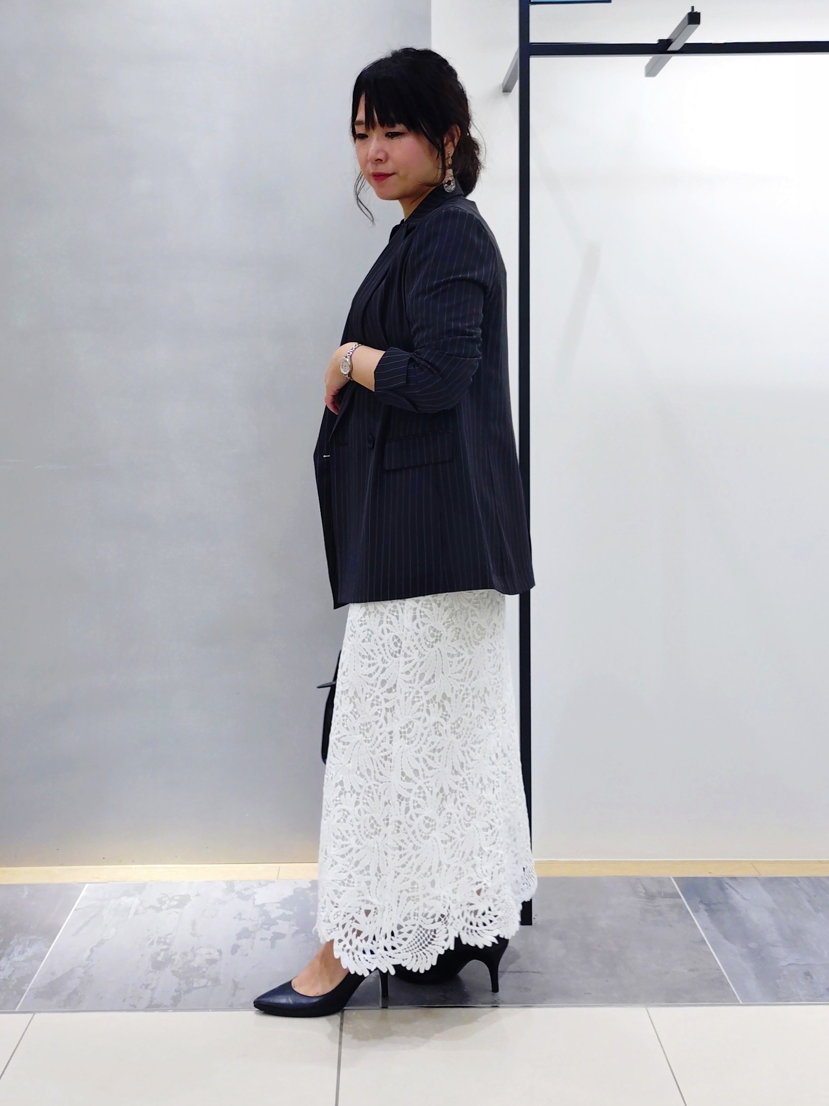 TOMOMIさんの「INDIVI｜【接触冷感/UVケア/着る日傘】ダブルジャケット」を使ったコーディネート