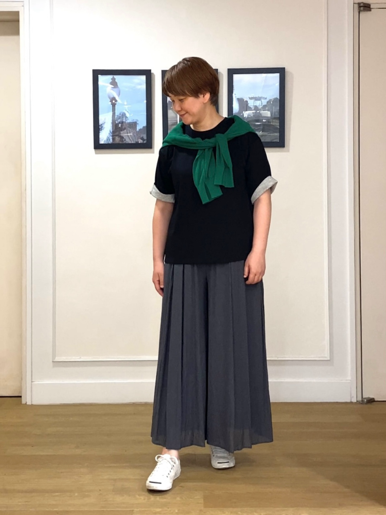 Hiroさんの「Dessin｜【マシンウォッシャブル】ドライタッチVネックニットカーディガン」を使ったコーディネート