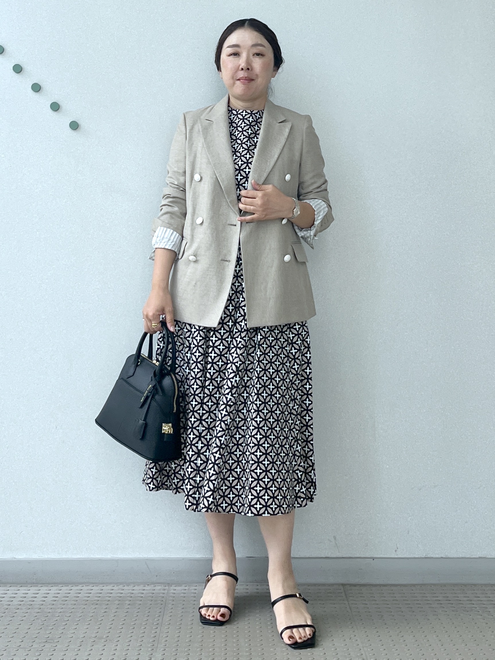 Soeさんの「DRESSTERIOR｜【セットアップ可】リネンブレンドダブルブレストジャケット」を使ったコーディネート