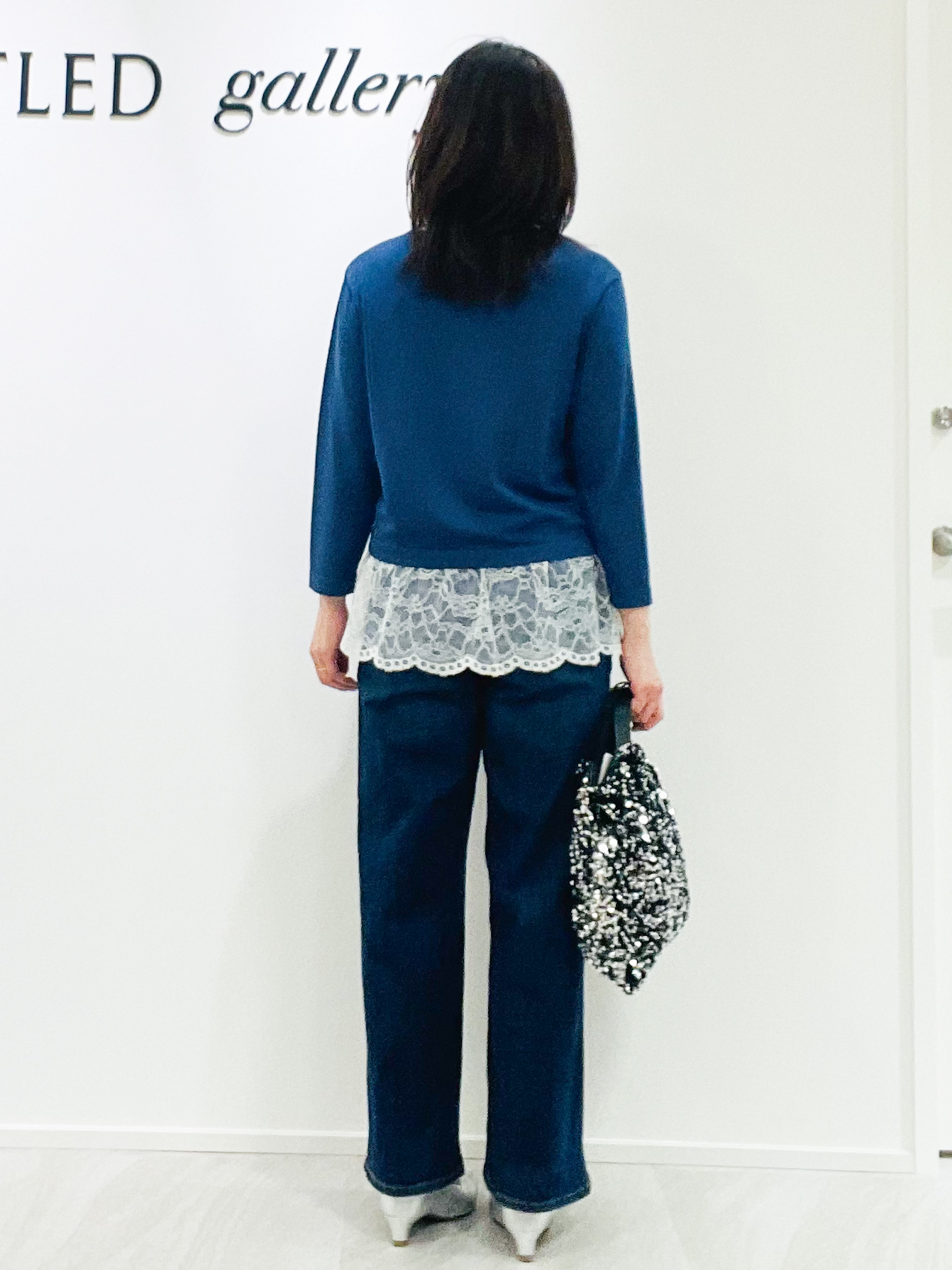 めいさんの「UNTITLED｜【手洗い可】レースデザインニットカーディガン」を使ったコーディネート
