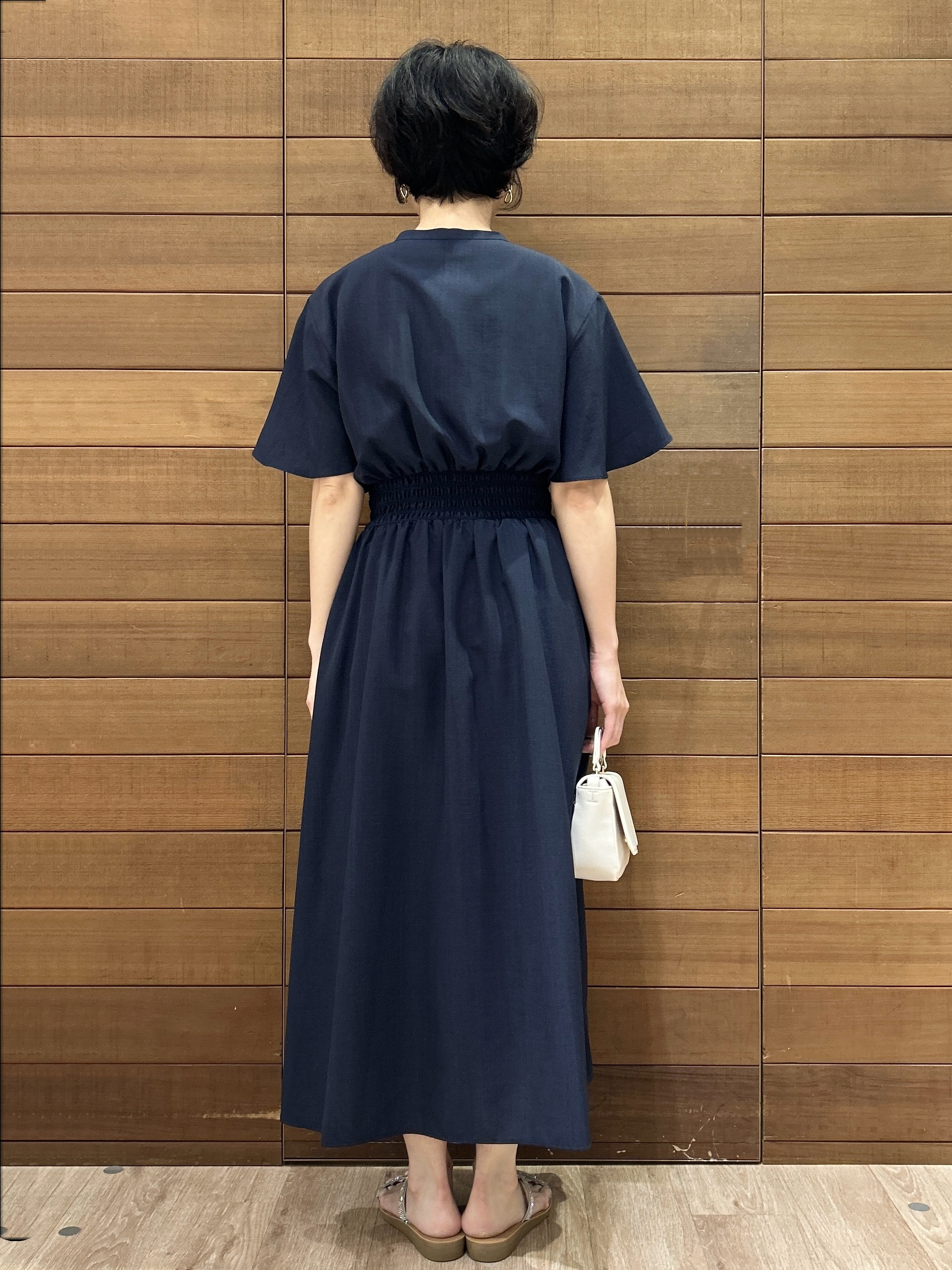 ゆうあさんの「OPAQUE.CLIP｜スキッパーシャツワンピース【洗濯機OK／イージーアイロン】」を使ったコーディネート