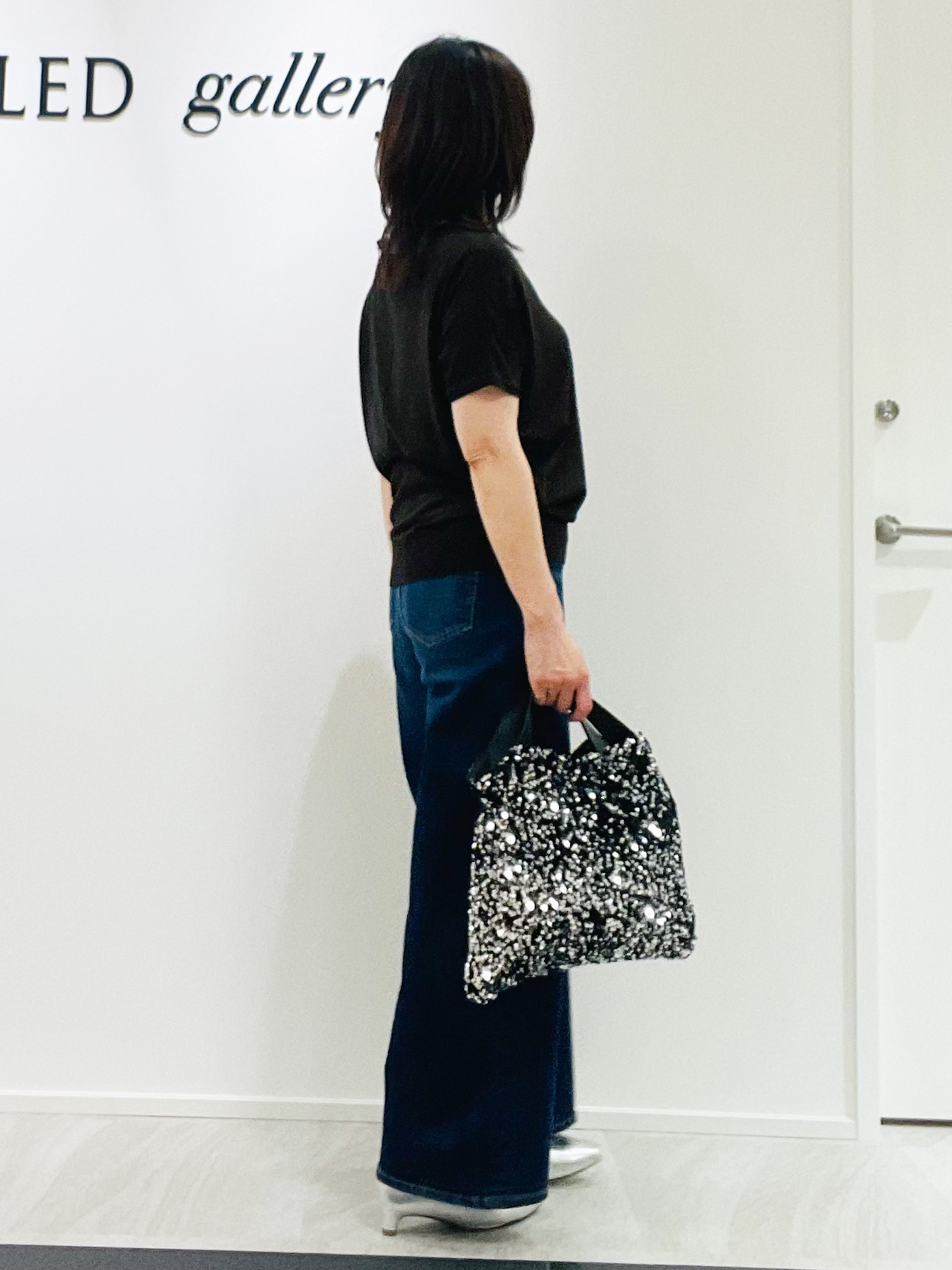 めいさんの「UNTITLED｜【二の腕カバー／手洗い可】ネックレース フレンチスリーブニット」を使ったコーディネート