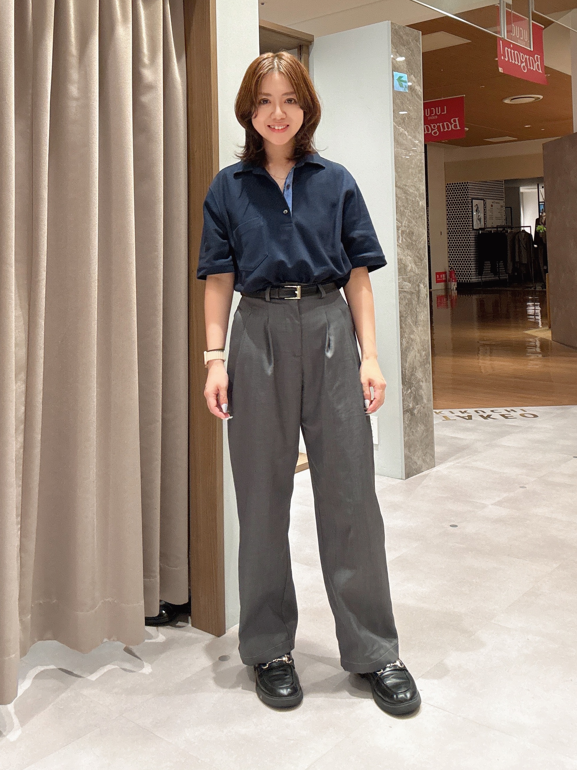 hanechanさんの「TAKEO KIKUCHI｜【抗菌防臭】ステイフレッシュ ポロシャツ」を使ったコーディネート