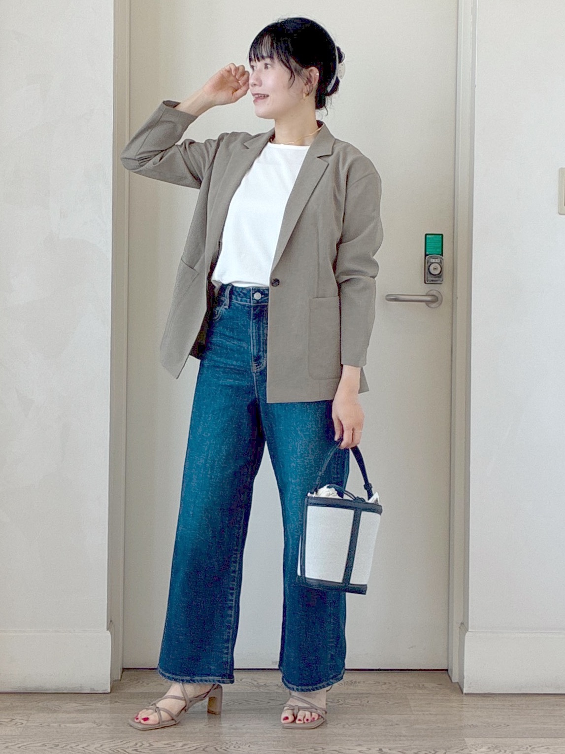  beni_gingerさんの「Reflect｜【SS-4Lサイズ／接触冷感／シワになりにくい】リラクシーテーラードジャケット」を使ったコーディネート