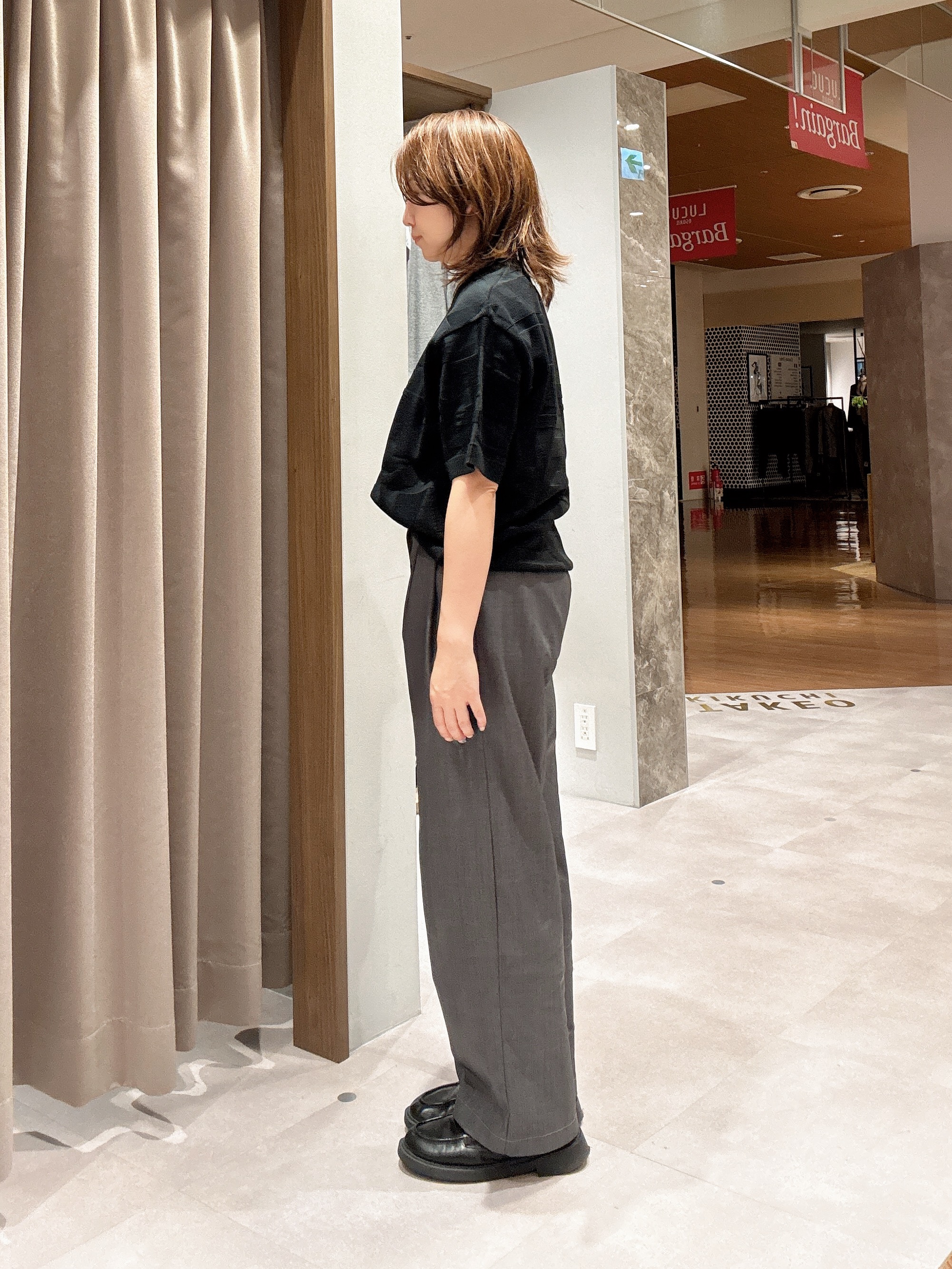 hanechanさんの「TAKEO KIKUCHI｜【徳島ニット】ニットＴシャツ」を使ったコーディネート
