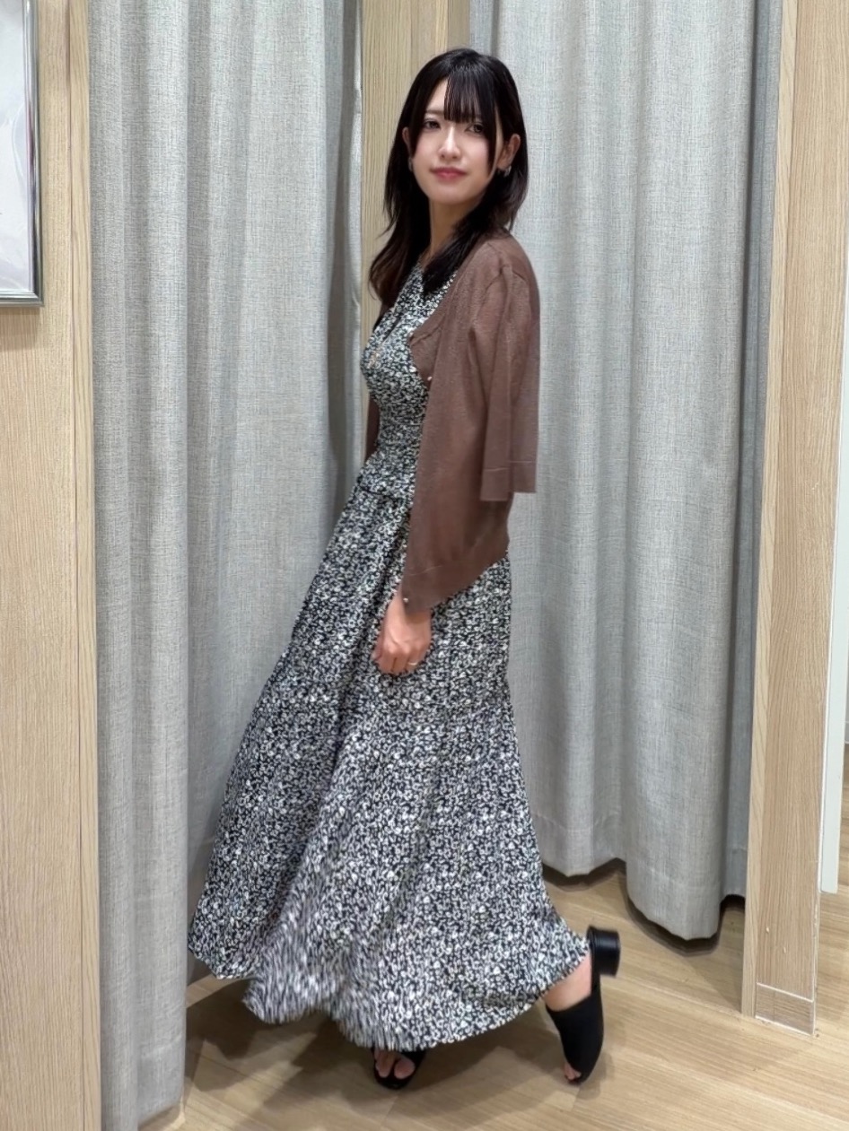 Fumikaさんの「grove｜【洗える】大人のシアーニットカーディガン」を使ったコーディネート
