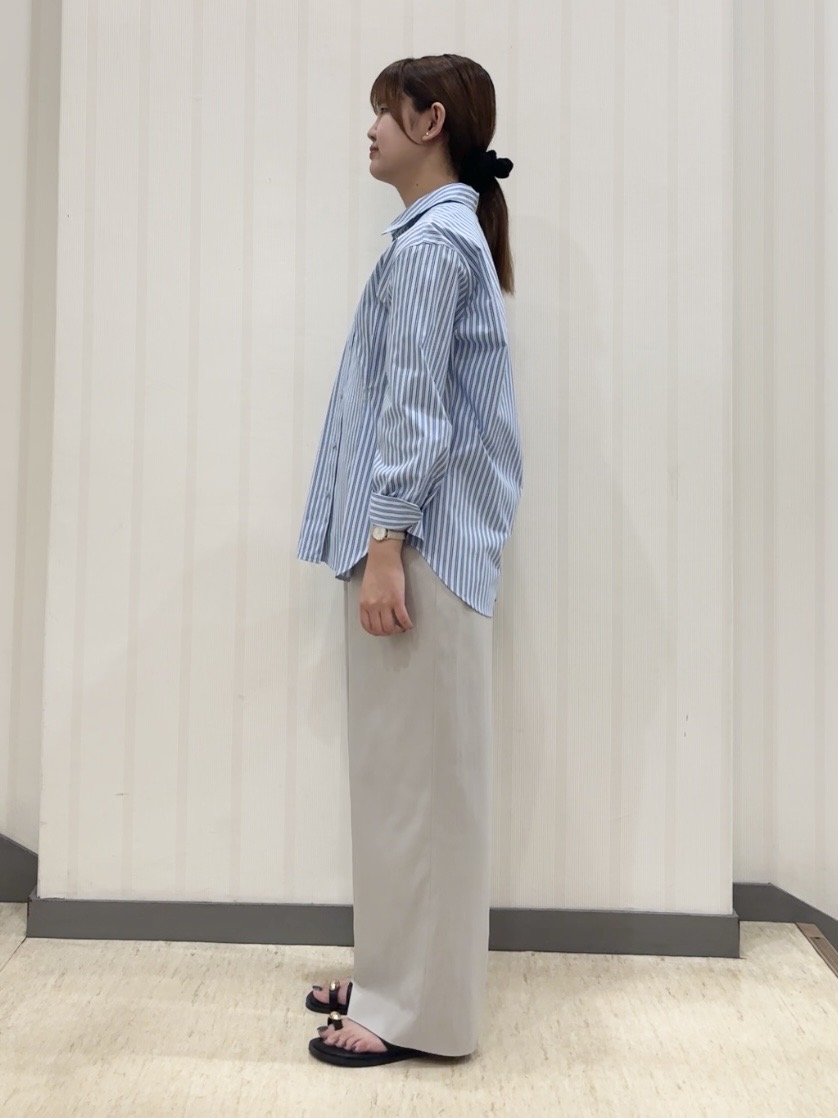 ちひさんの「INDIVI｜【褒められパンツ／洗える／ウエストゴム】ワイドタックパンツ」を使ったコーディネート