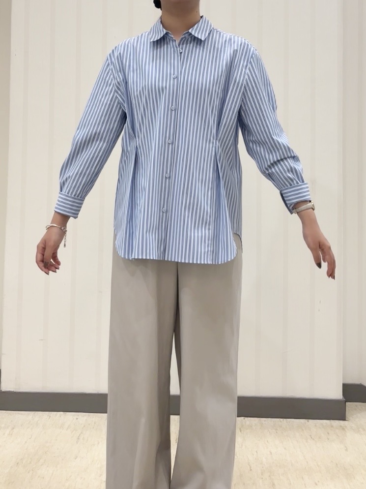 ちひさんの「INDIVI｜【褒められパンツ／洗える／ウエストゴム】ワイドタックパンツ」を使ったコーディネート