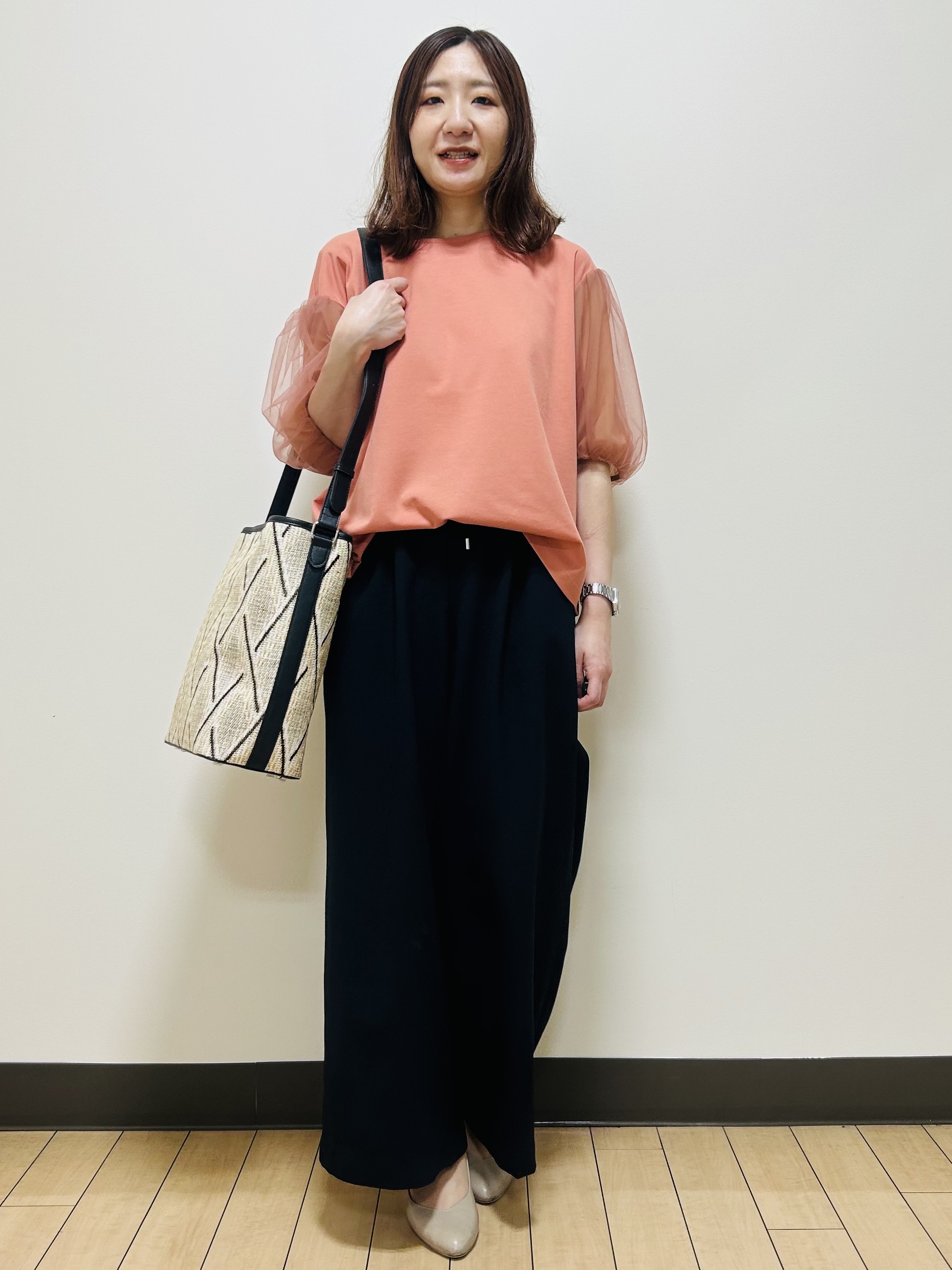 miiiさんの「Reflect｜【UVカット／接触冷感／吸水速乾】チュールスリーブプルオーバー」を使ったコーディネート