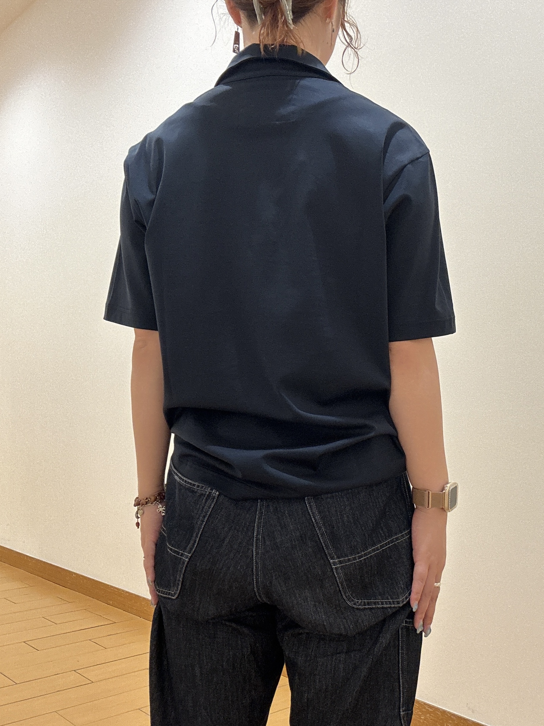 ヒナさんの「TAKEO KIKUCHI｜【接触冷感】アイスクリアコットン ワンポイント ポロシャツ」を使ったコーディネート