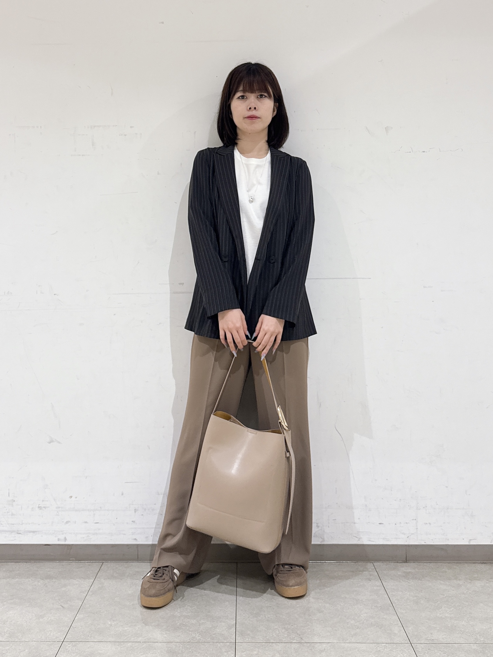 rinaさんの「INDIVI｜【A4対応／合皮】配色トートバッグ」を使ったコーディネート