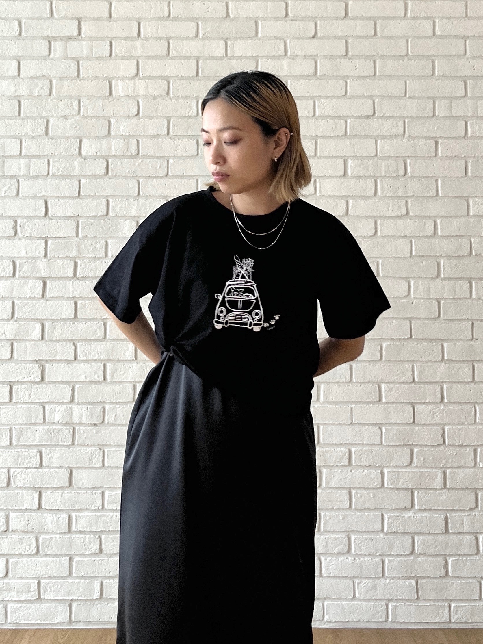 Harukaさんの「INDIVI｜フレンチブルTシャツ」を使ったコーディネート