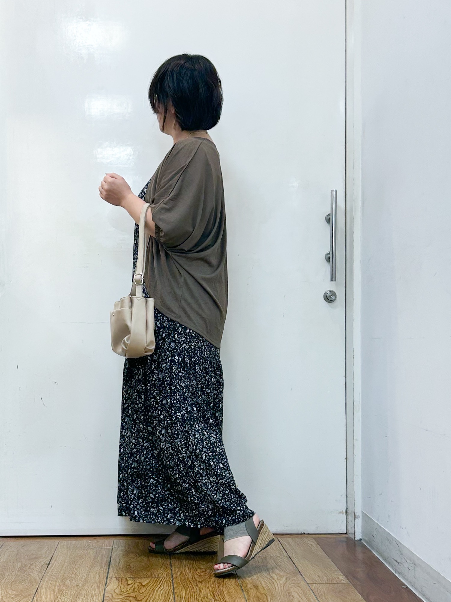 haruさんの「SHOO･LA･RUE｜【UV/体型カバー】冷房や朝晩の冷え込み対策にも さらとろ5分袖カーディガン」を使ったコーディネート