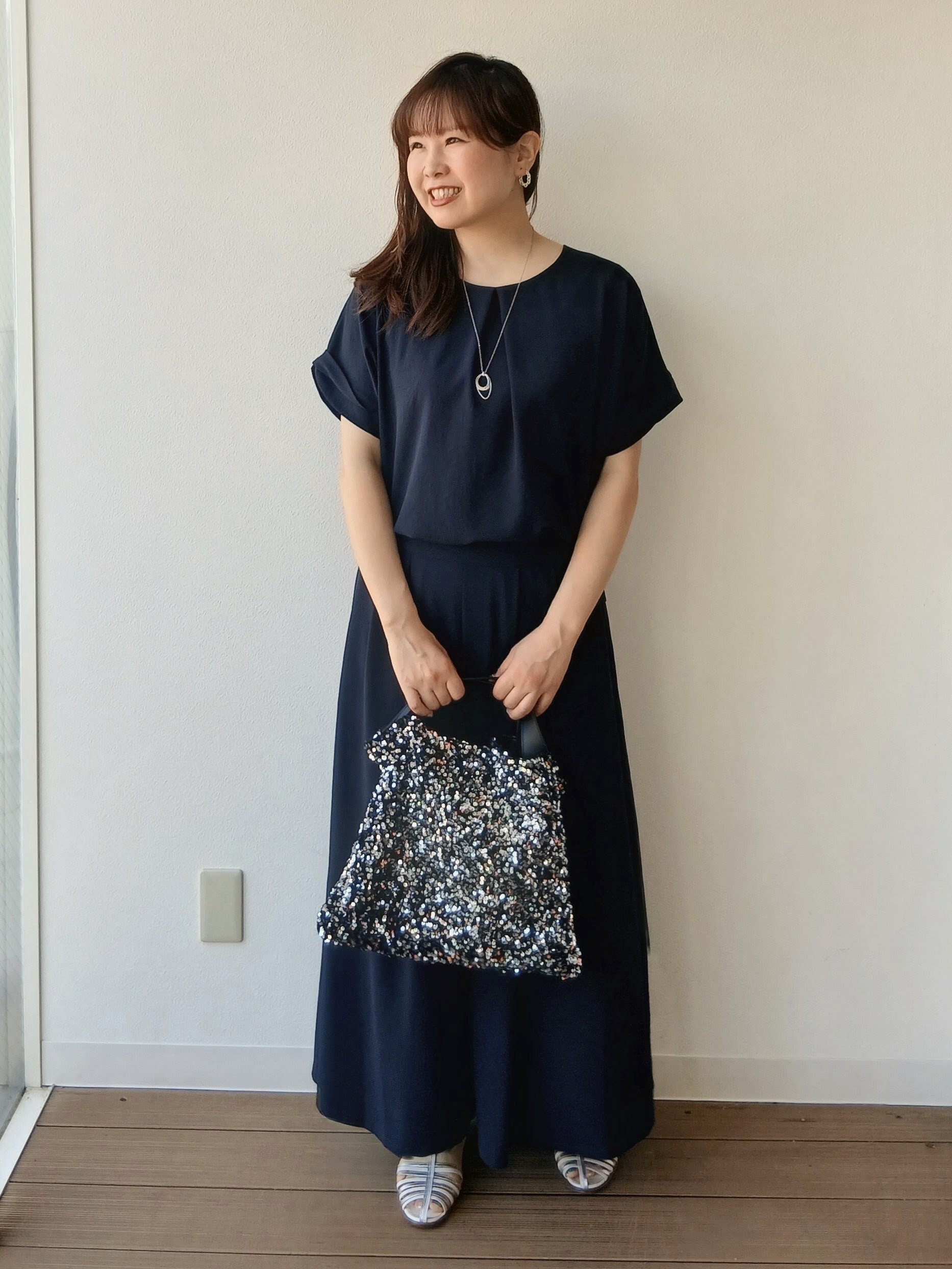 なみきさんの「UNTITLED｜【セットアップ可/UVカット/前後2WAY】リラクシーフレンチスリーブブラウス」を使ったコーディネート