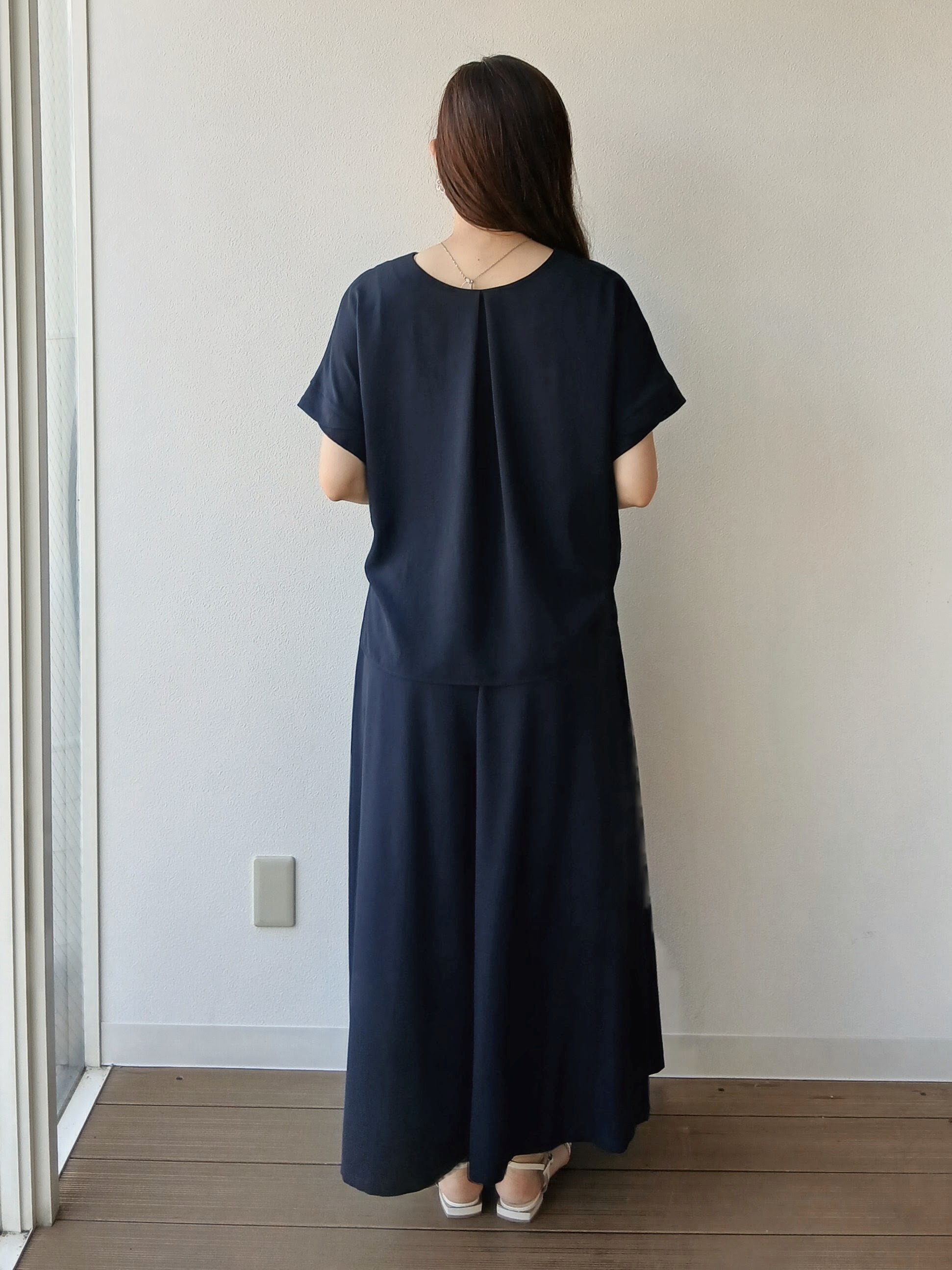 なみきさんの「UNTITLED｜【セットアップ可/UVカット/前後2WAY】リラクシーフレンチスリーブブラウス」を使ったコーディネート