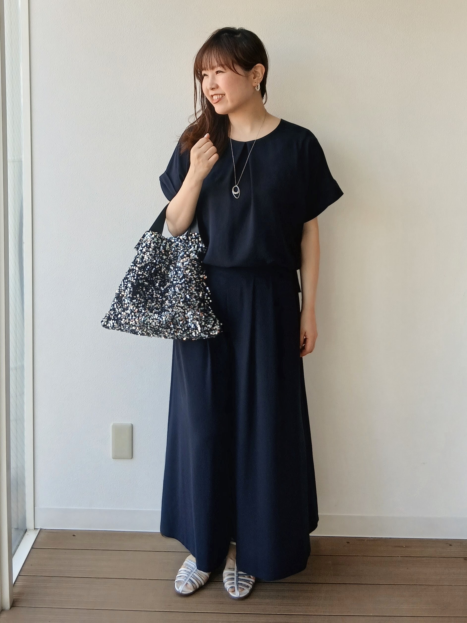 なみきさんの「UNTITLED｜【セットアップ可/UVカット/前後2WAY】リラクシーフレンチスリーブブラウス」を使ったコーディネート