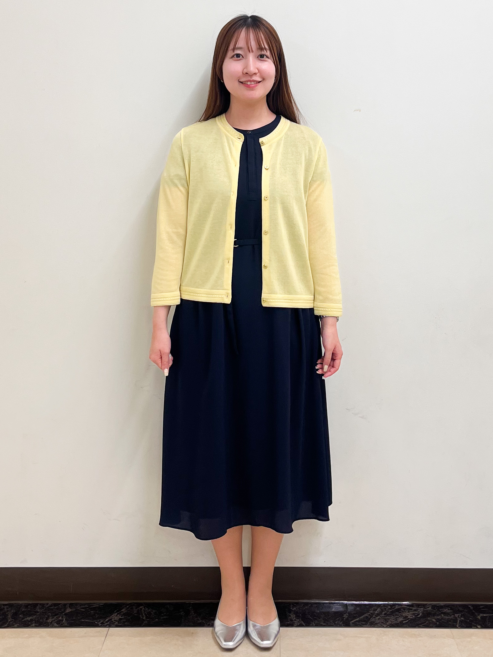 mikikoさんの「Reflect｜七分袖ニットカーディガン」を使ったコーディネート