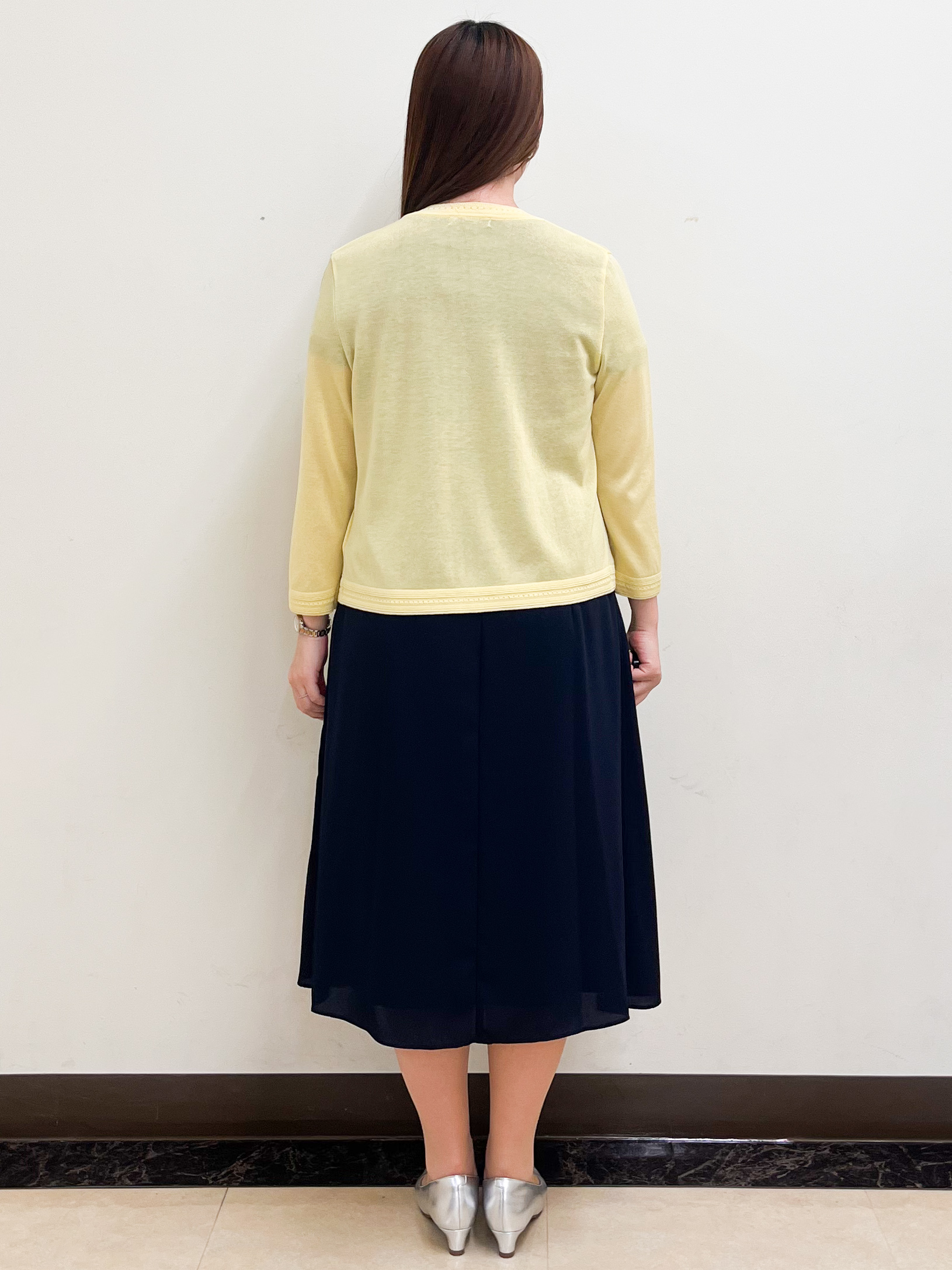 mikikoさんの「Reflect｜七分袖ニットカーディガン」を使ったコーディネート