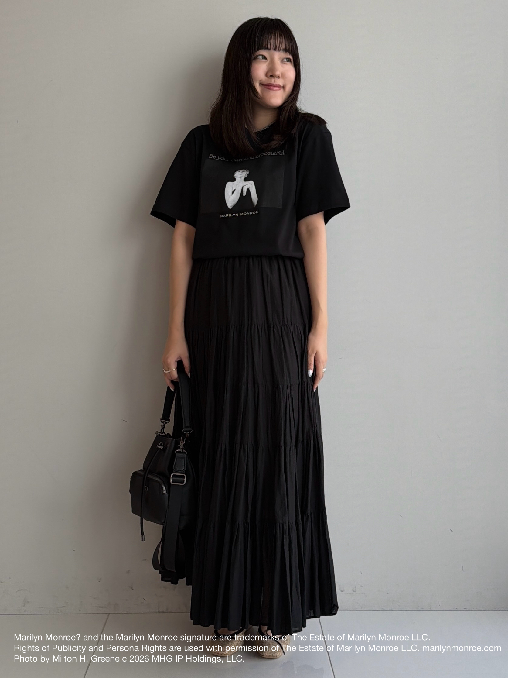 Akutagawaさんの「TAKEO KIKUCHI｜【別注】マリリン・モンロー/フォトTシャツ」を使ったコーディネート