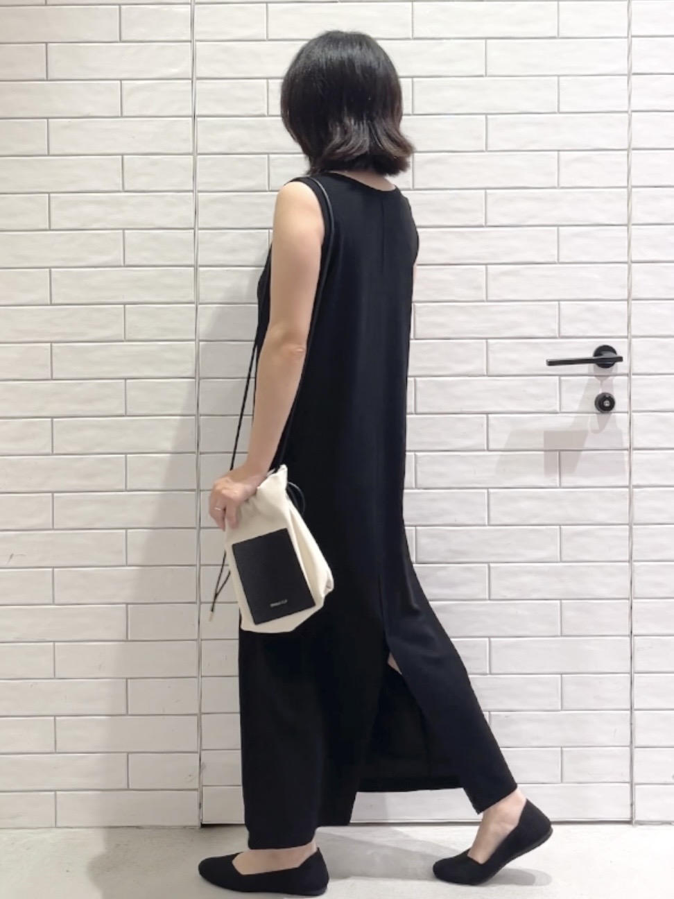 しおりさんの「OPAQUE.CLIP｜【接触冷感】カットソーワンピース《洗濯機OK》」を使ったコーディネート