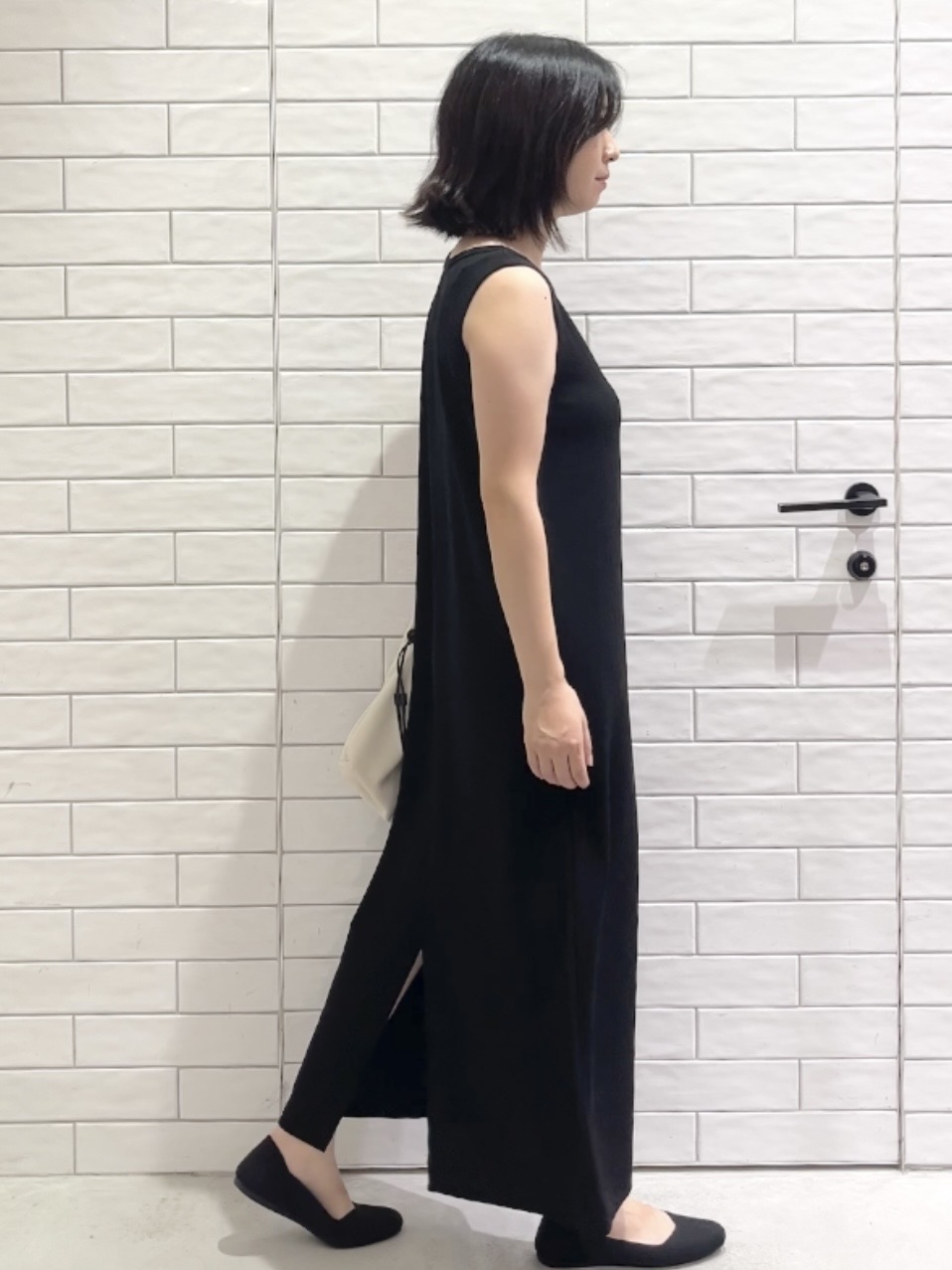 しおりさんの「OPAQUE.CLIP｜【接触冷感】カットソーワンピース《洗濯機OK》」を使ったコーディネート