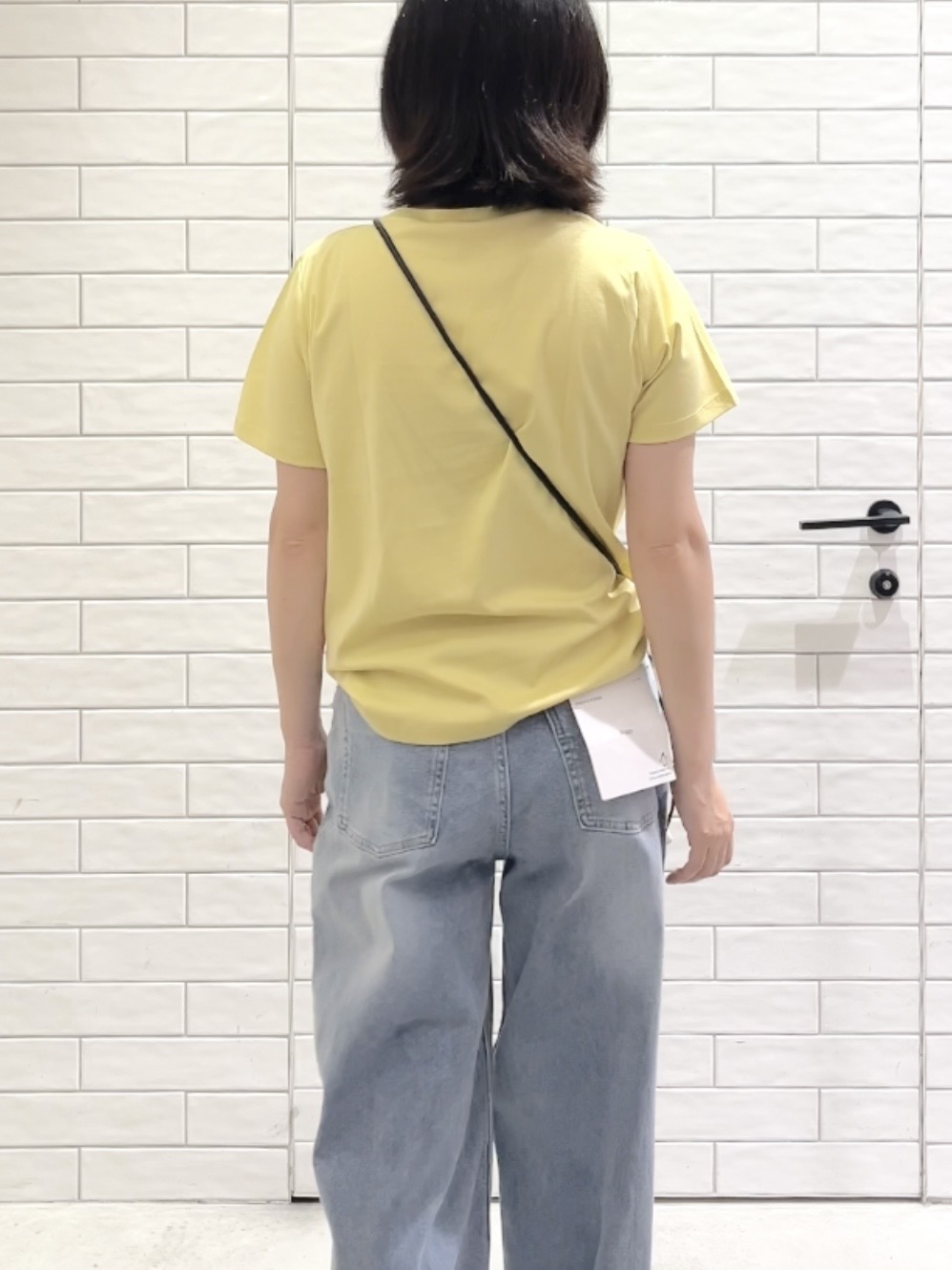 しおりさんの「OPAQUE.CLIP｜ストレッチバギーデニム【洗濯機洗い可】《SS～LL》」を使ったコーディネート