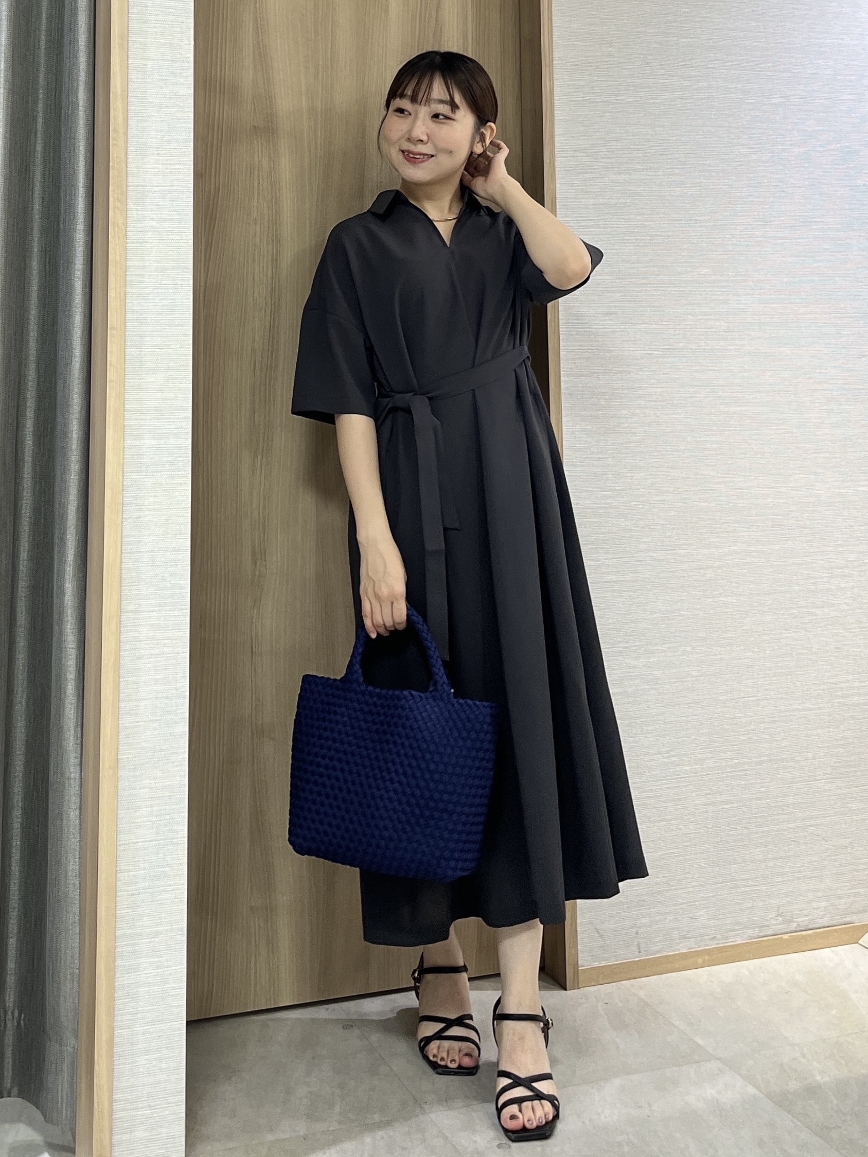 KAHOさんの「UNTITLED｜【初秋も活躍/UVカット/接触冷感】エアリークールワンピース」を使ったコーディネート