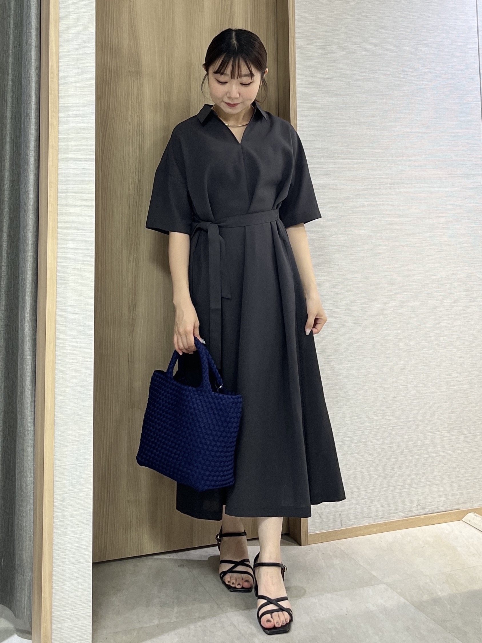 KAHOさんの「UNTITLED｜【初秋も活躍/UVカット/接触冷感】エアリークールワンピース」を使ったコーディネート