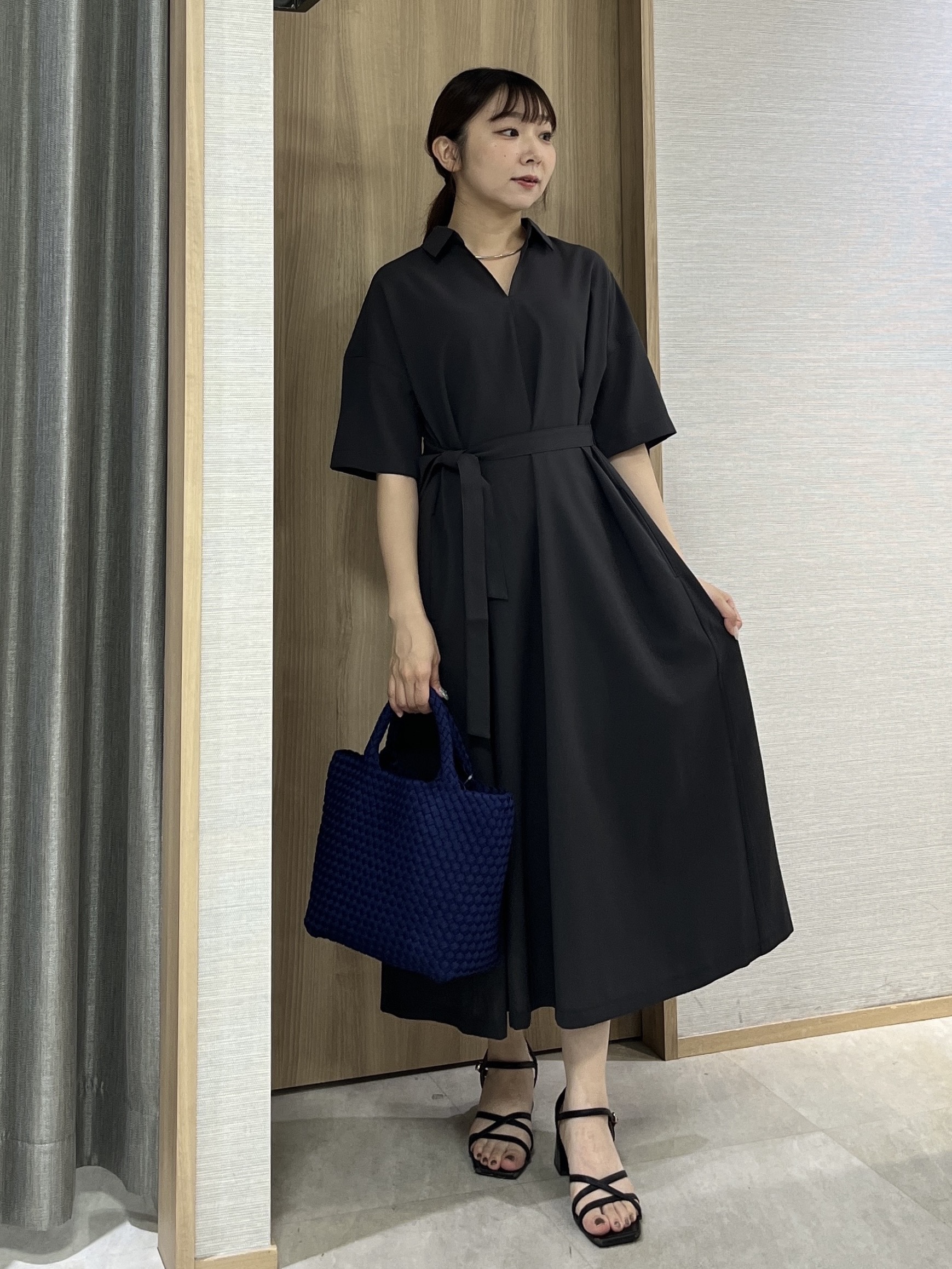 KAHOさんの「UNTITLED｜【初秋も活躍/UVカット/接触冷感】エアリークールワンピース」を使ったコーディネート