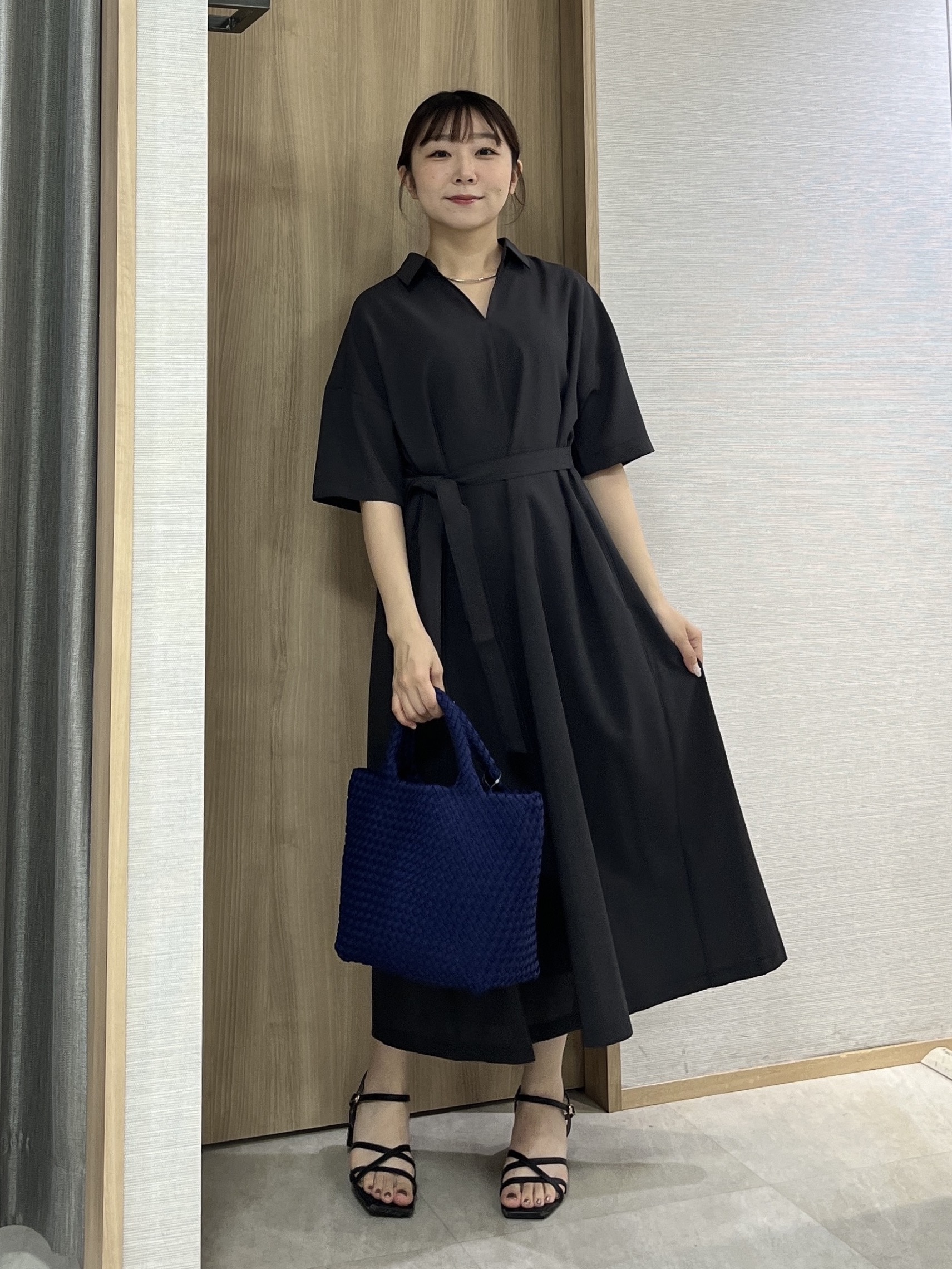 KAHOさんの「UNTITLED｜【初秋も活躍/UVカット/接触冷感】エアリークールワンピース」を使ったコーディネート