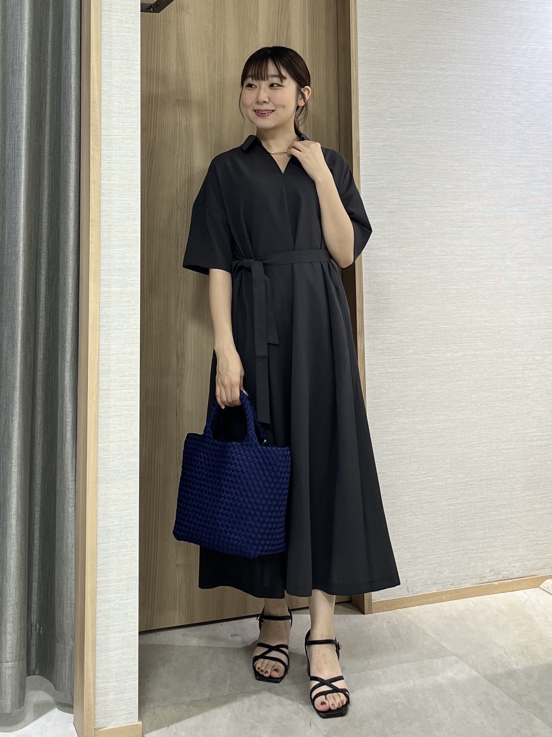 KAHOさんの「UNTITLED｜【初秋も活躍/UVカット/接触冷感】エアリークールワンピース」を使ったコーディネート