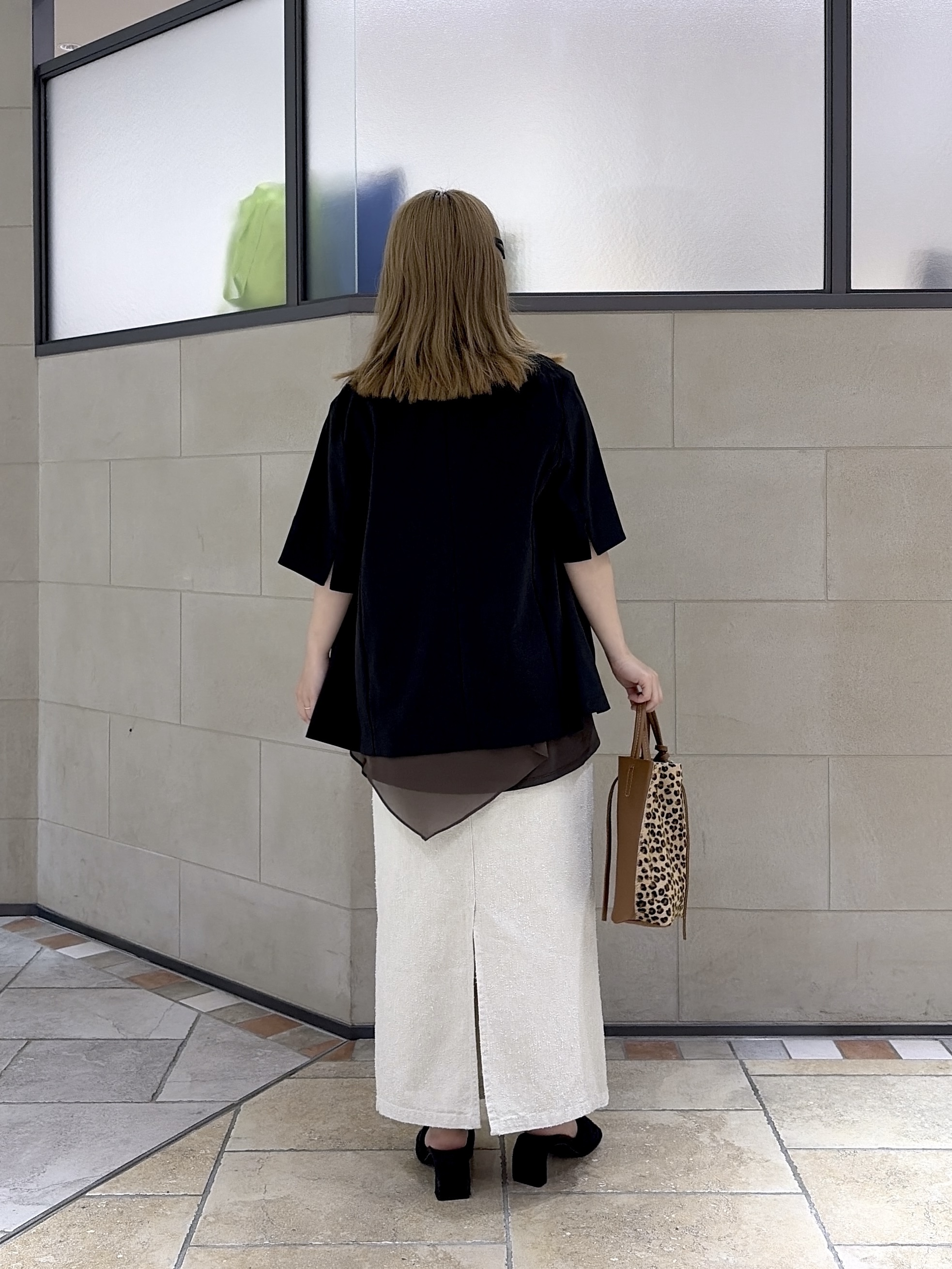 よねさんの「INDIVI｜Comfy SET UP｜ハーフスリーブジャケット【セットアップ対応／通勤／接触冷感／UVカット】」を使ったコーディネート