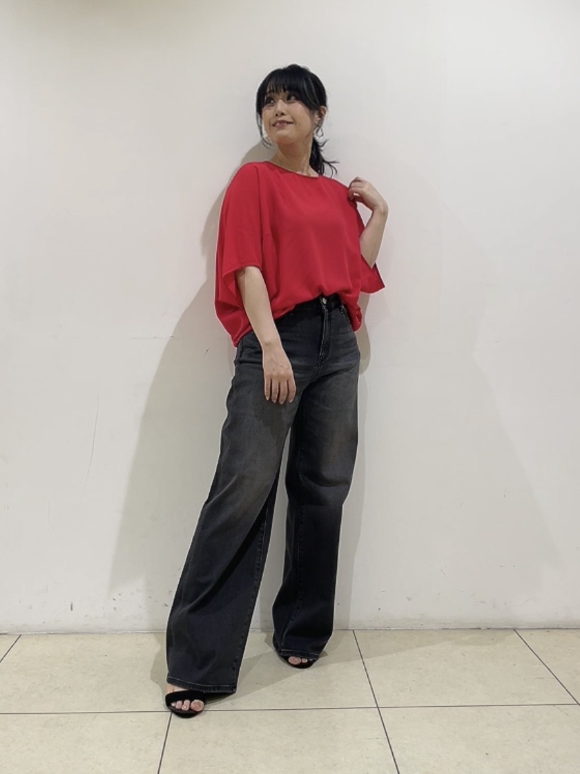 watanabeさんの「UNTITLED｜【UVケア／接触冷感】ジョーゼットドルマンブラウス」を使ったコーディネート