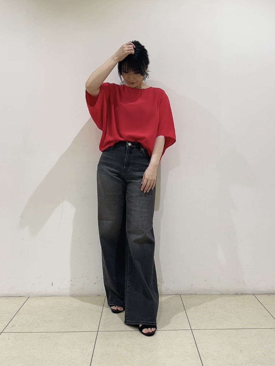 watanabeさんの「UNTITLED｜【UVケア／接触冷感】ジョーゼットドルマンブラウス」を使ったコーディネート
