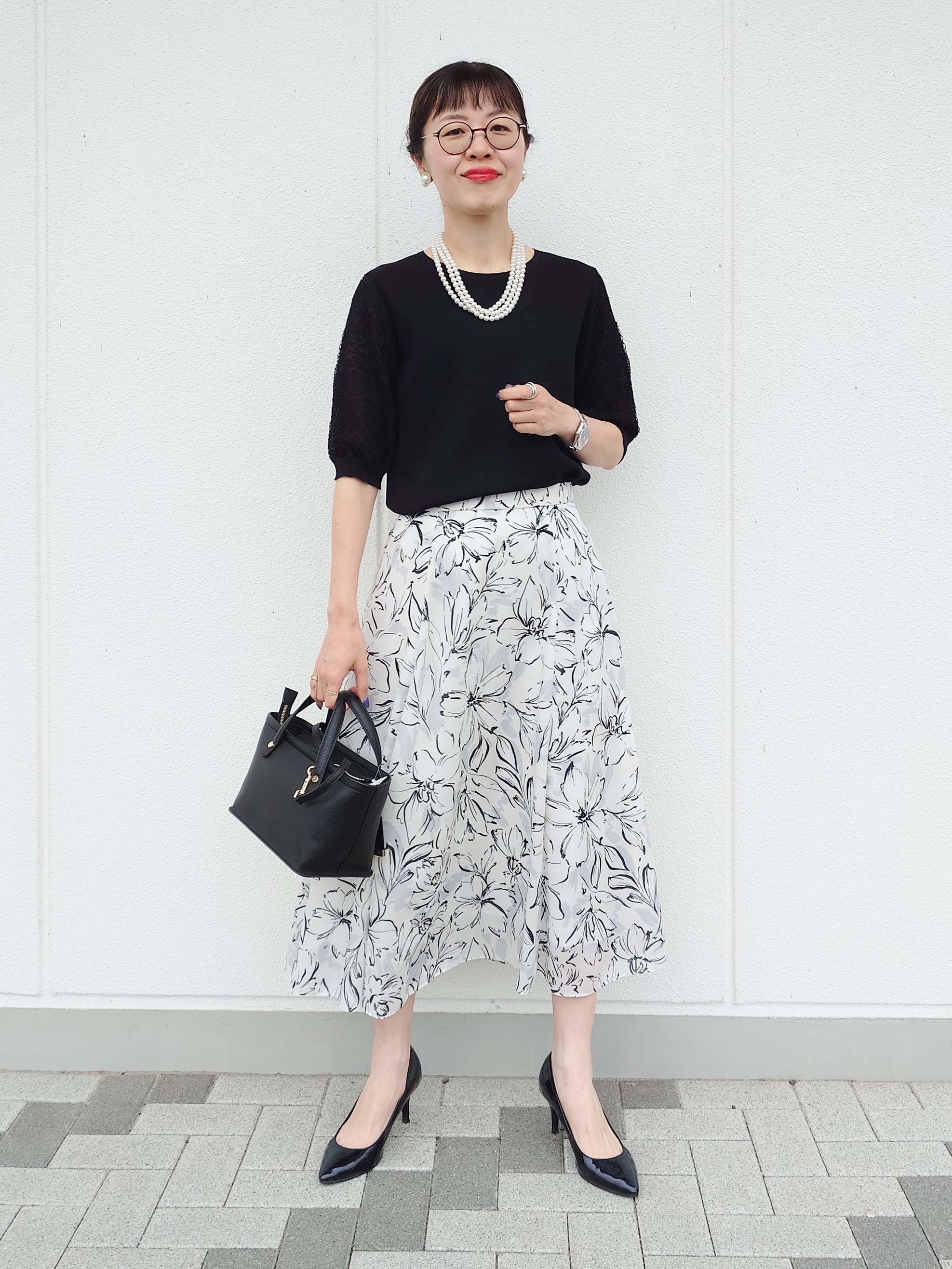 MUTSUKOさんの「UNTITLED｜【洗える】エレガンススリーブニット」を使ったコーディネート