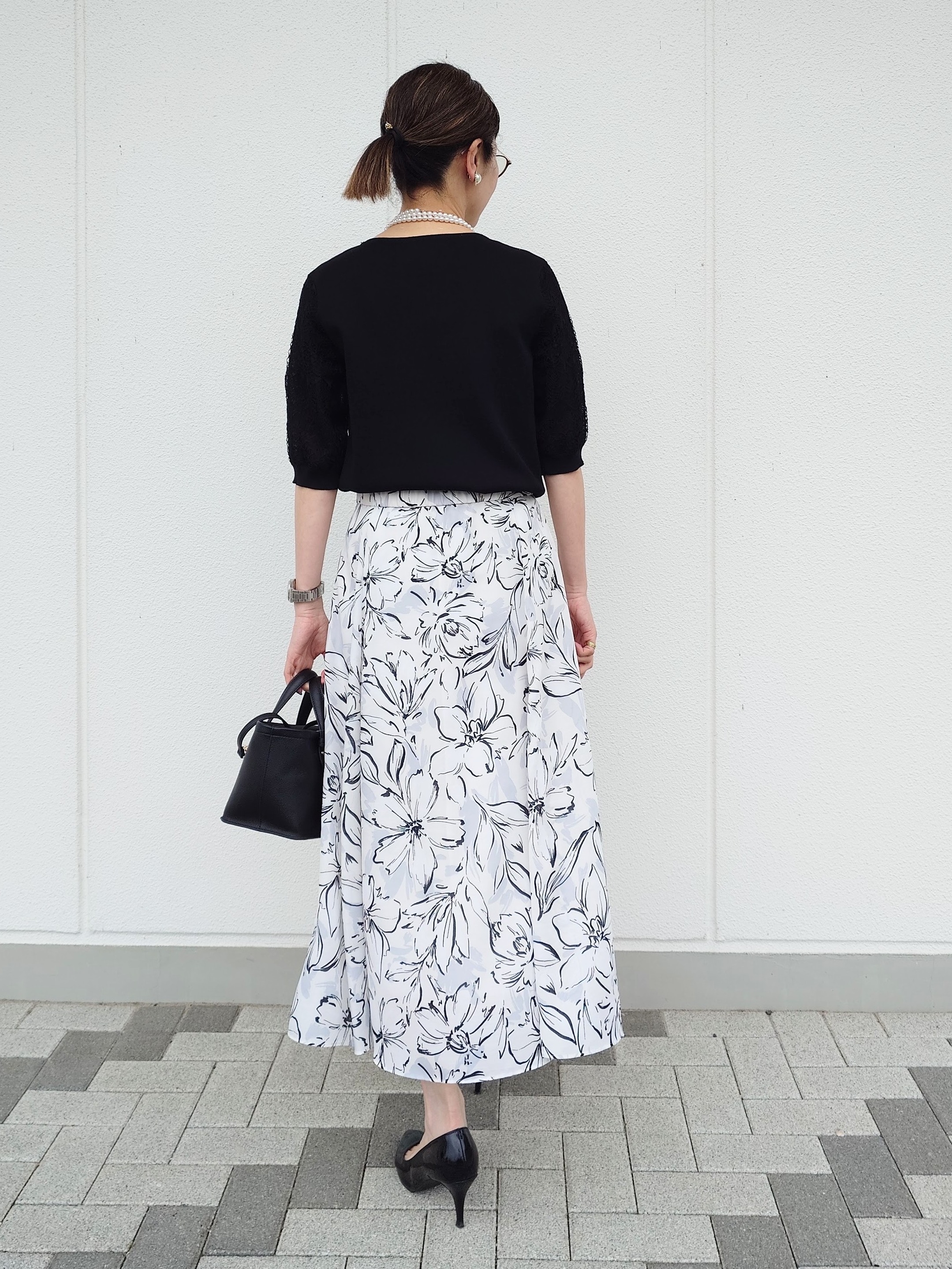 MUTSUKOさんの「UNTITLED｜【洗える】エレガンススリーブニット」を使ったコーディネート