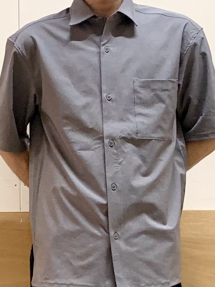 MATUさんの「THE SHOP TK｜クールウェザー 半袖シャツ 接触冷感／洗濯機OK／セットアップ可」を使ったコーディネート
