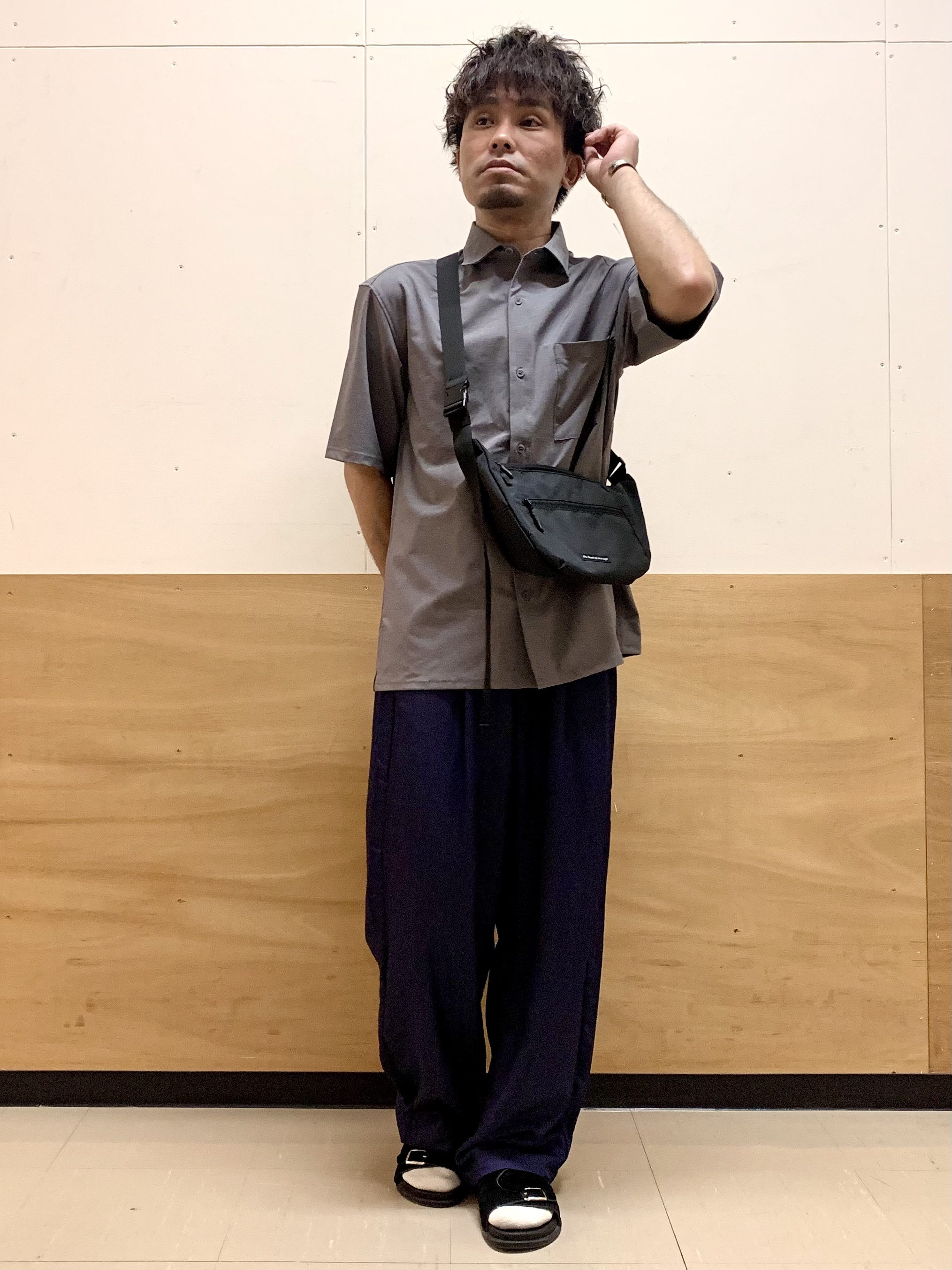 MATUさんの「THE SHOP TK｜クールウェザー 半袖シャツ 接触冷感／洗濯機OK／セットアップ可」を使ったコーディネート
