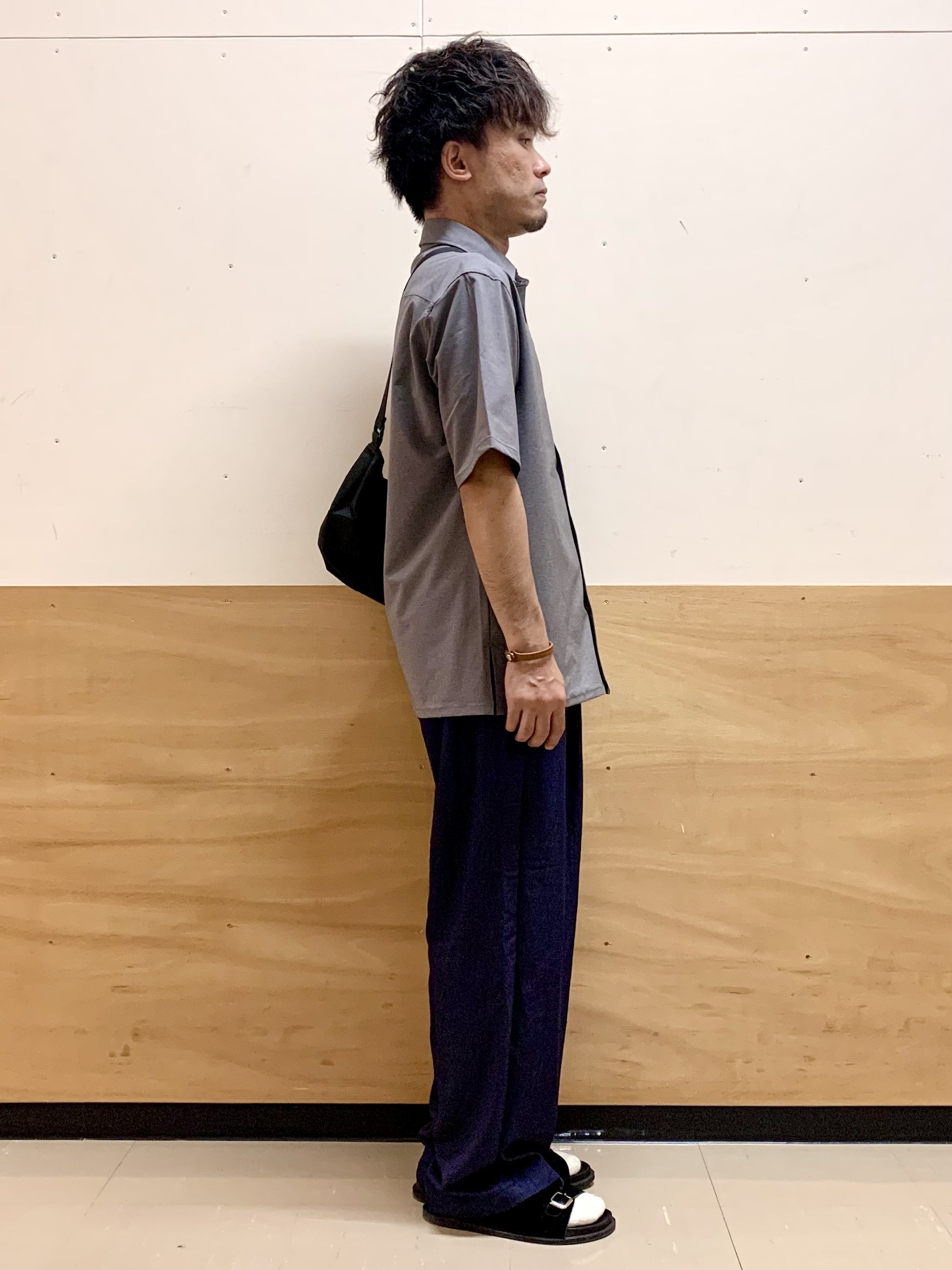 MATUさんの「THE SHOP TK｜クールウェザー 半袖シャツ 接触冷感／洗濯機OK／セットアップ可」を使ったコーディネート