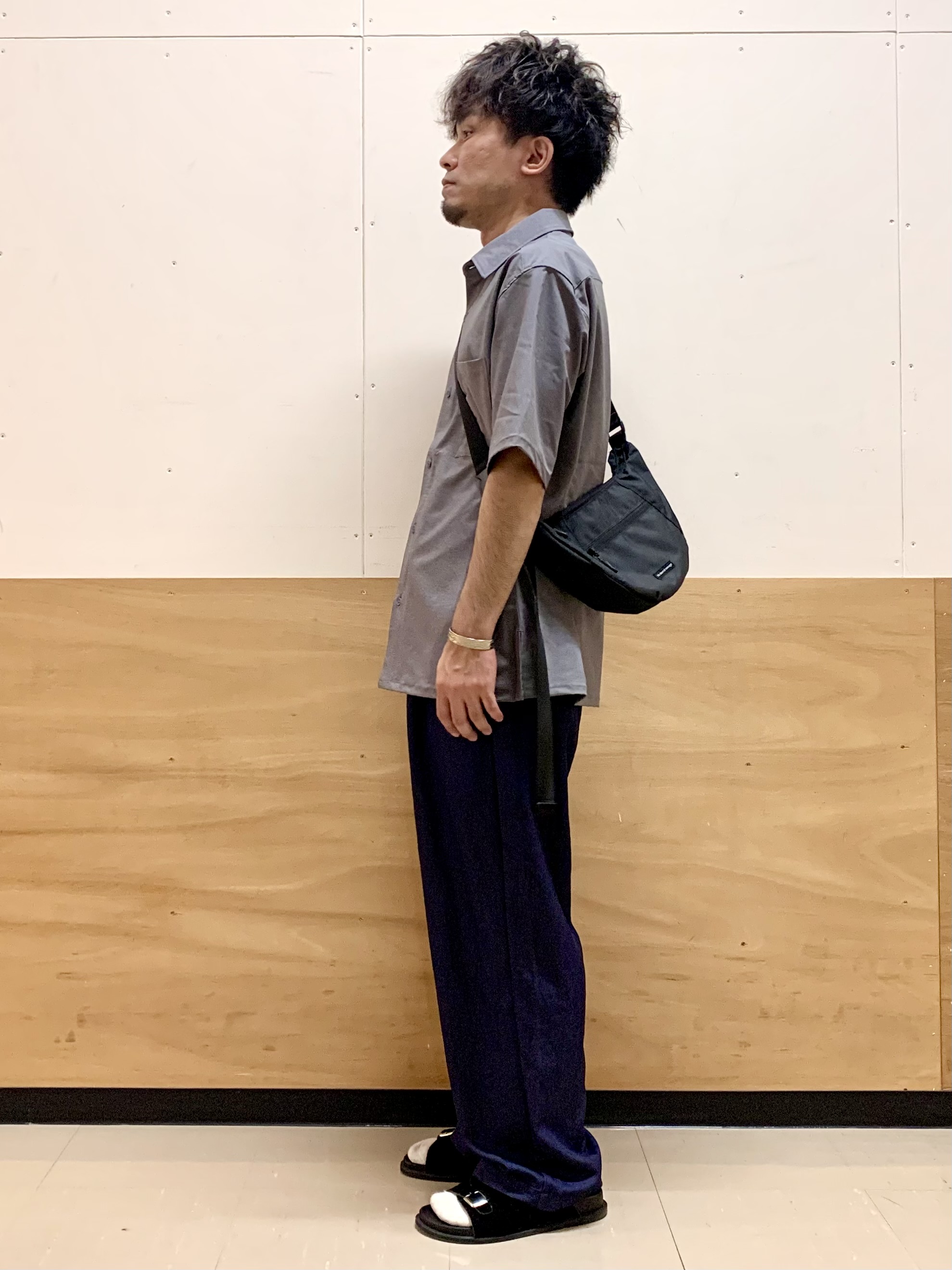 MATUさんの「THE SHOP TK｜クールウェザー 半袖シャツ 接触冷感／洗濯機OK／セットアップ可」を使ったコーディネート