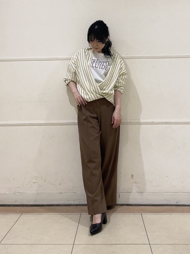watanabeさんの「UNTITLED｜【初秋/防シワ/着る日傘】イージーワイドパンツ」を使ったコーディネート