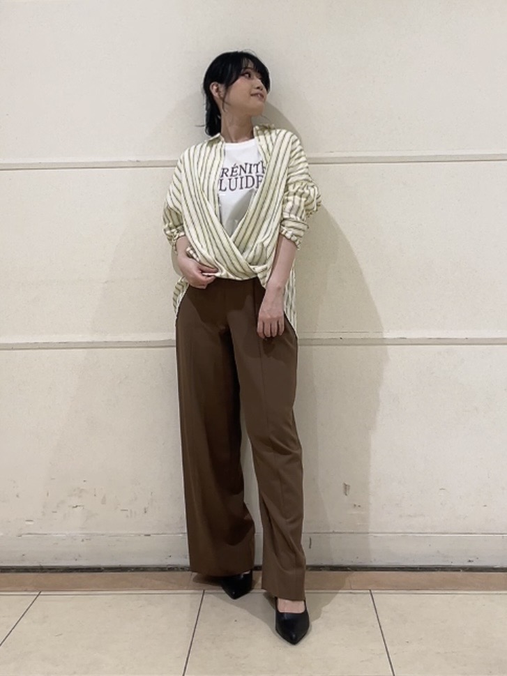 watanabeさんの「UNTITLED｜【初秋/防シワ/着る日傘】イージーワイドパンツ」を使ったコーディネート
