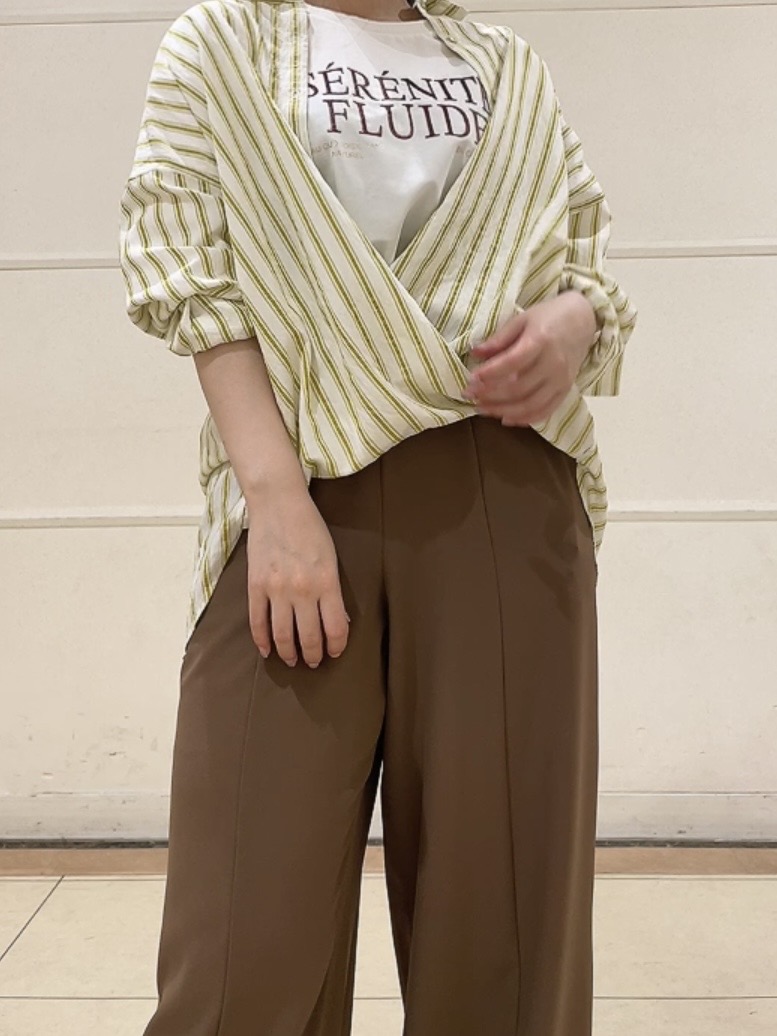 watanabeさんの「UNTITLED｜【初秋/防シワ/着る日傘】イージーワイドパンツ」を使ったコーディネート