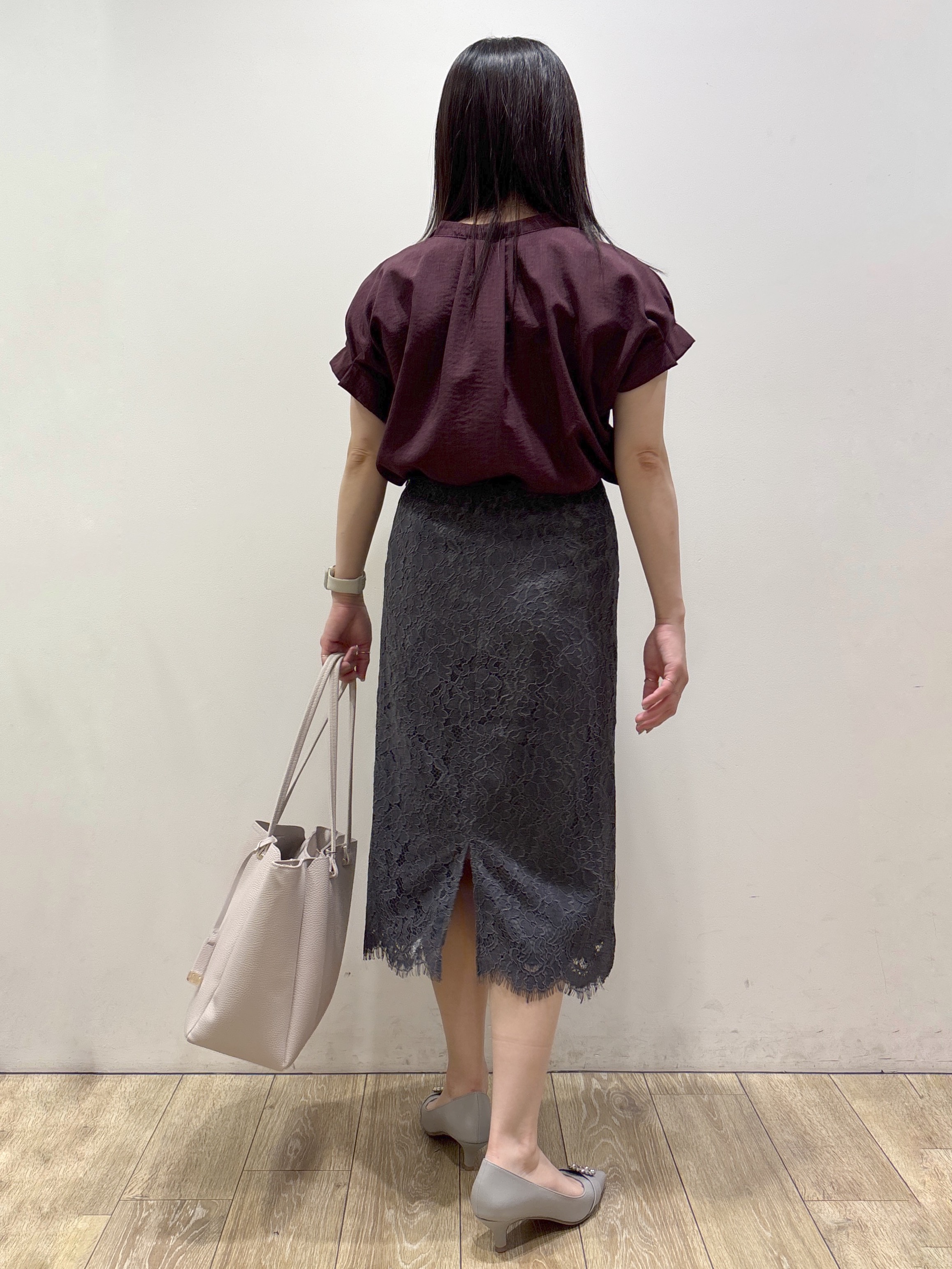 mameさんの「index｜【接触冷感／吸水速乾】タックスキッパーブラウス《防シワ／イージーアイロン／洗濯機OK／9col》」を使ったコーディネート