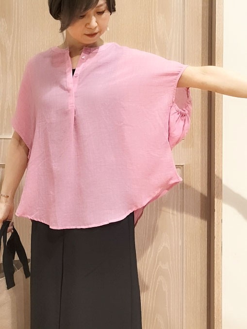 YUKIさんの「SHOO･LA･RUE｜【体型カバー】バルーン風ゆるシャツブラウス」を使ったコーディネート