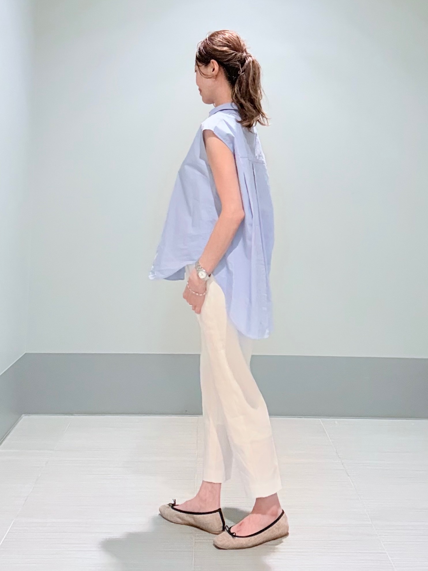 Yamaさんの「DRESSTERIOR｜フレンチスリーブ スキッパーブラウス」を使ったコーディネート