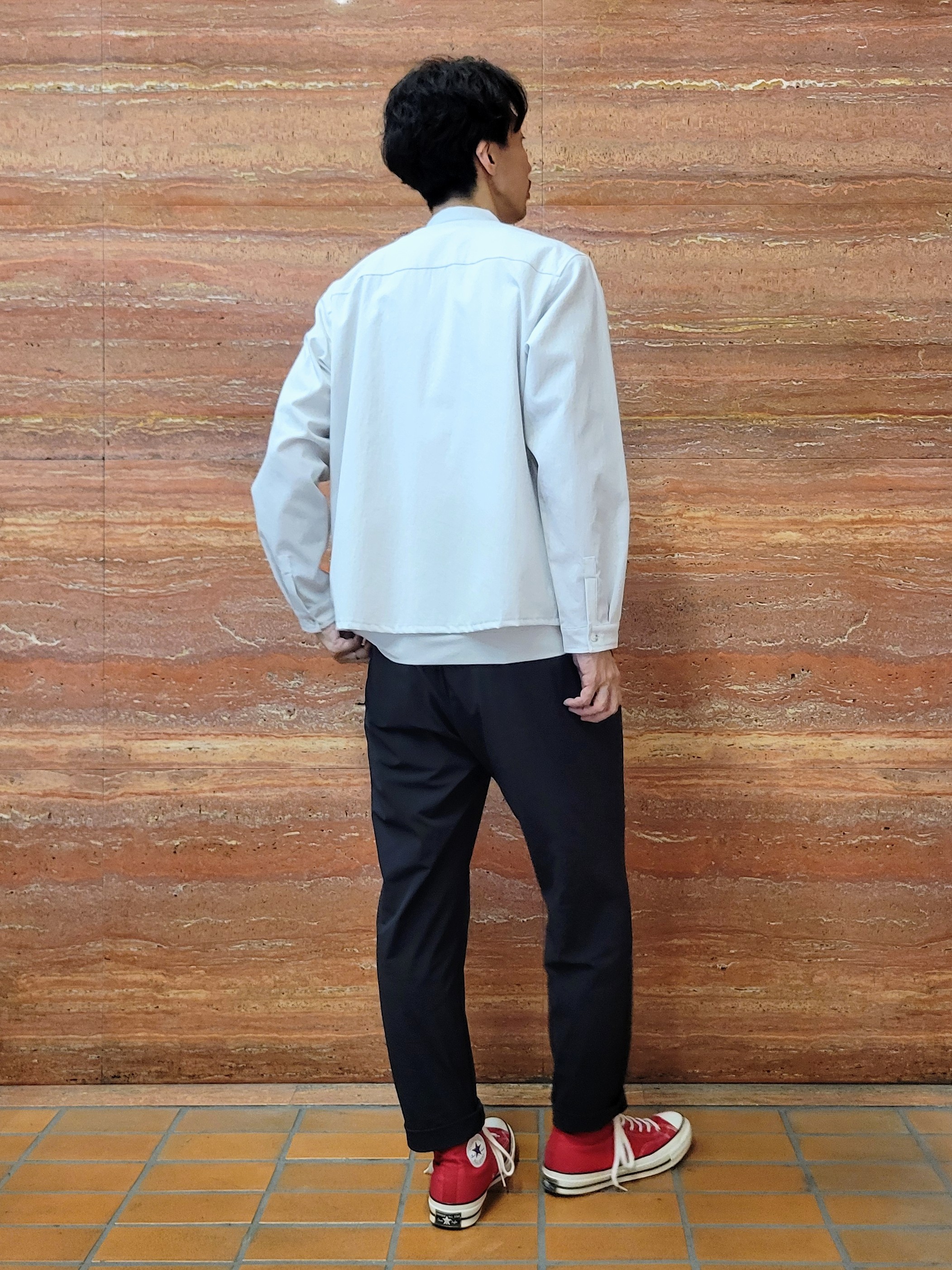piroyaさんの「TAKEO KIKUCHI｜【撥水・洗える・シワになりにくい】 リランチェ（R） シャツ」を使ったコーディネート