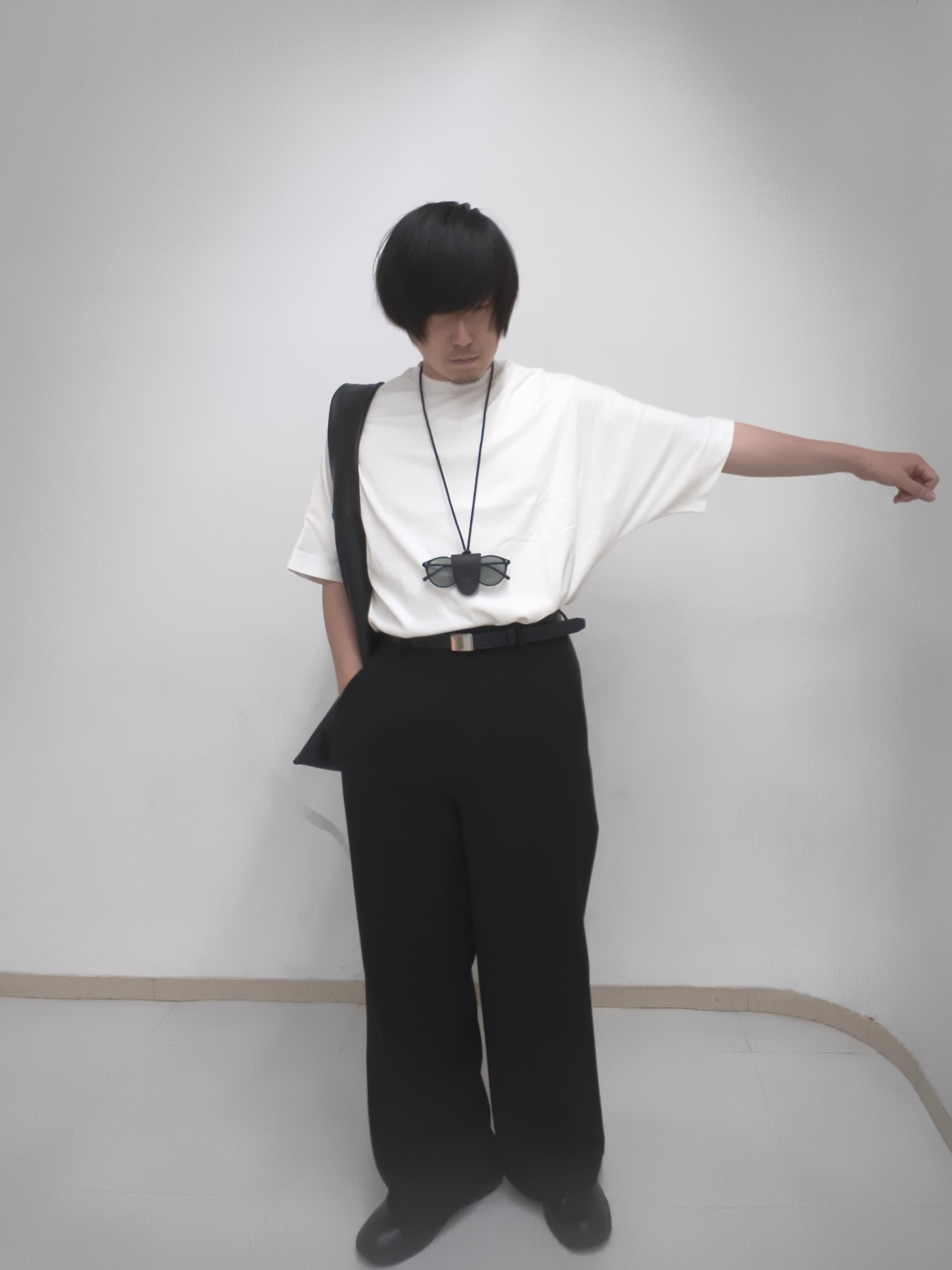 サクライさんの「tk.TAKEO KIKUCHI｜【汗シミ防止／UVカット】sweat stain proof series ドルマンTシャツ」を使ったコーディネート